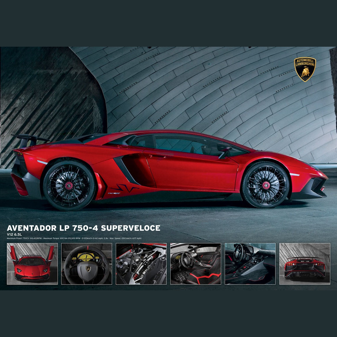 Eurographics Lamborghini Aventador LP7504 Superveloce 1000 Piece Smart Cut Jigsaw Puzzle