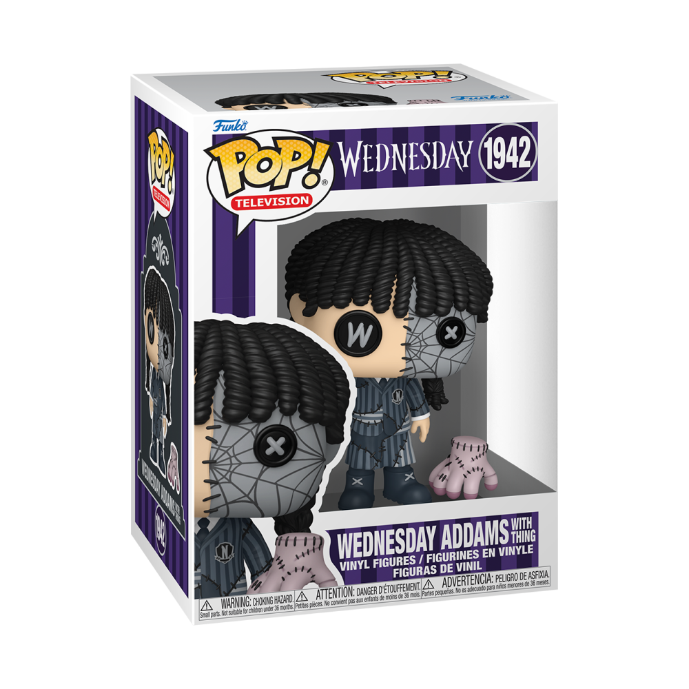 Funko Pop! Vinyl Wednesday Addams (Patchwork) with Thing #1942