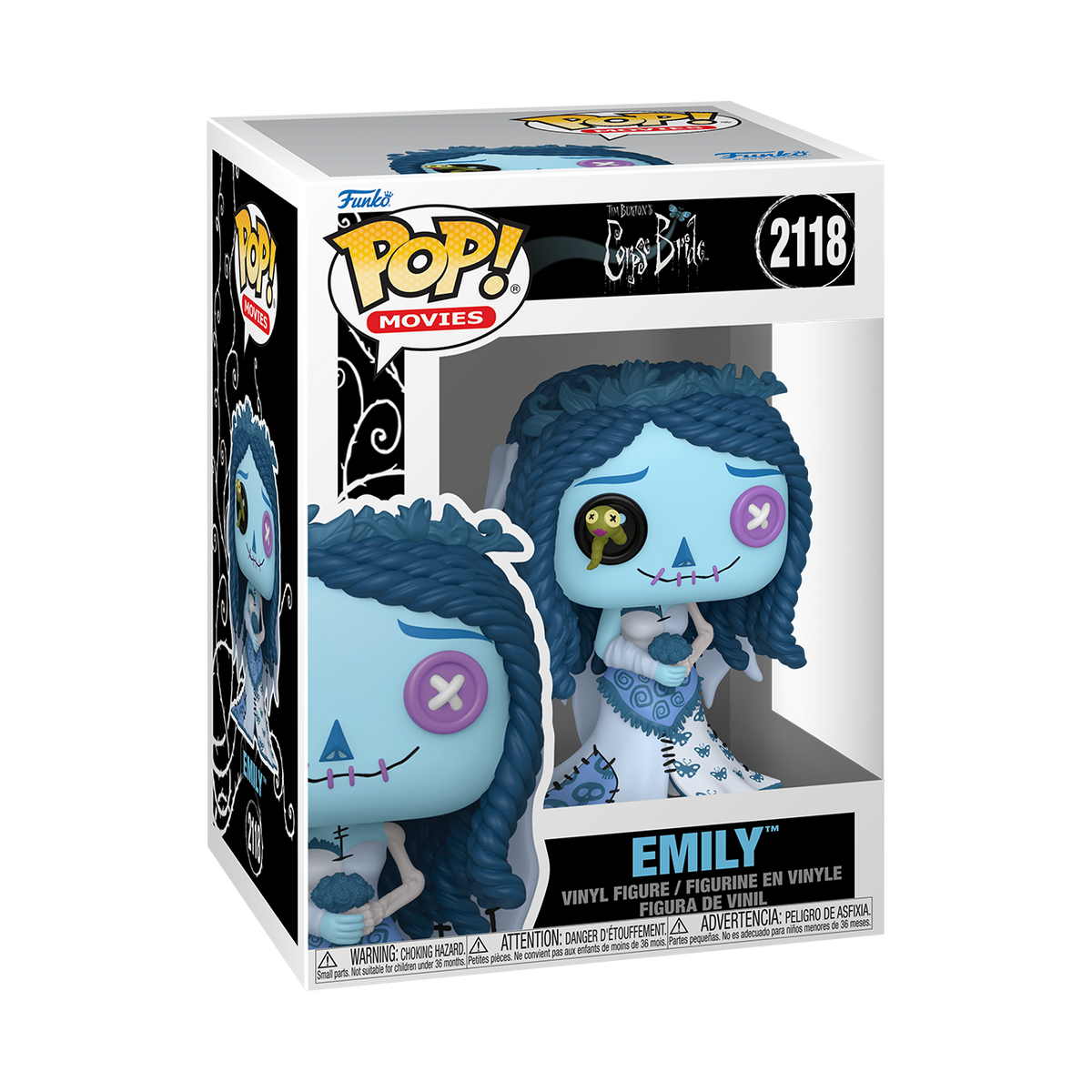 Funko Pop! Vinyl Movies Corpse Bride Patchwork Emily #2118 Vinyl Figure #2118