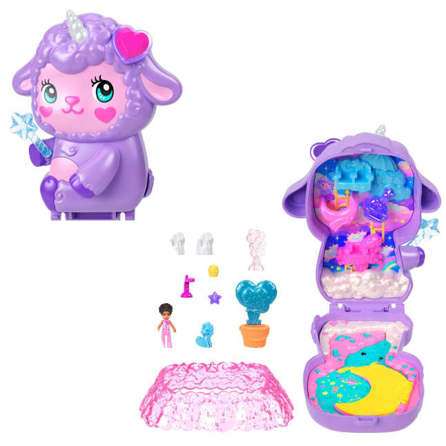 Polly Pocket Cozy Dreamland Lamb Compact Playset