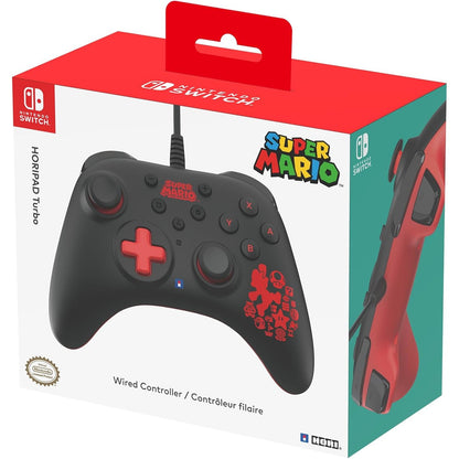 HORI HORIPAD Turbo Mario Wired Controller for Nintendo Switch