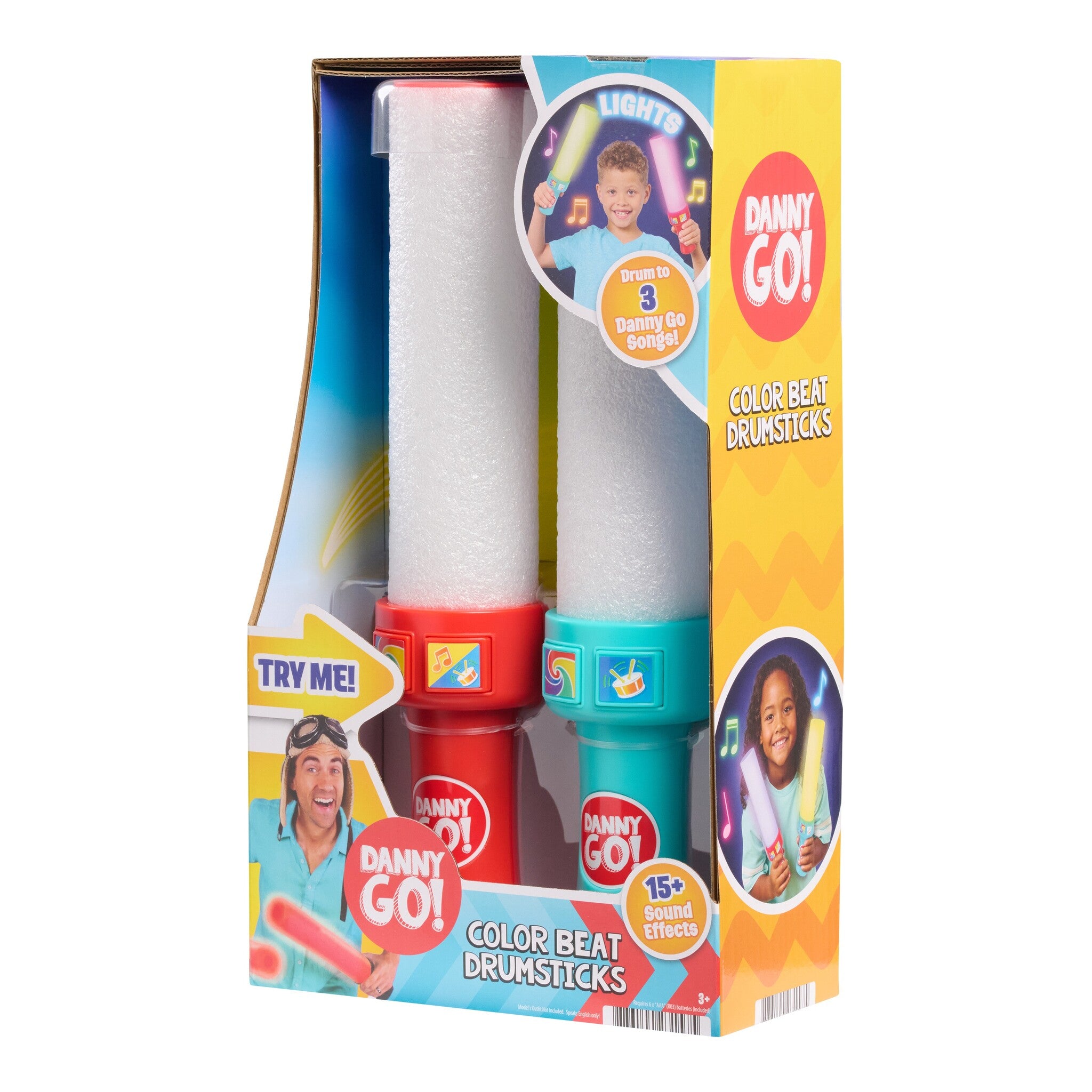 Danny Go! Colour Beat Light-Up Drumsticks