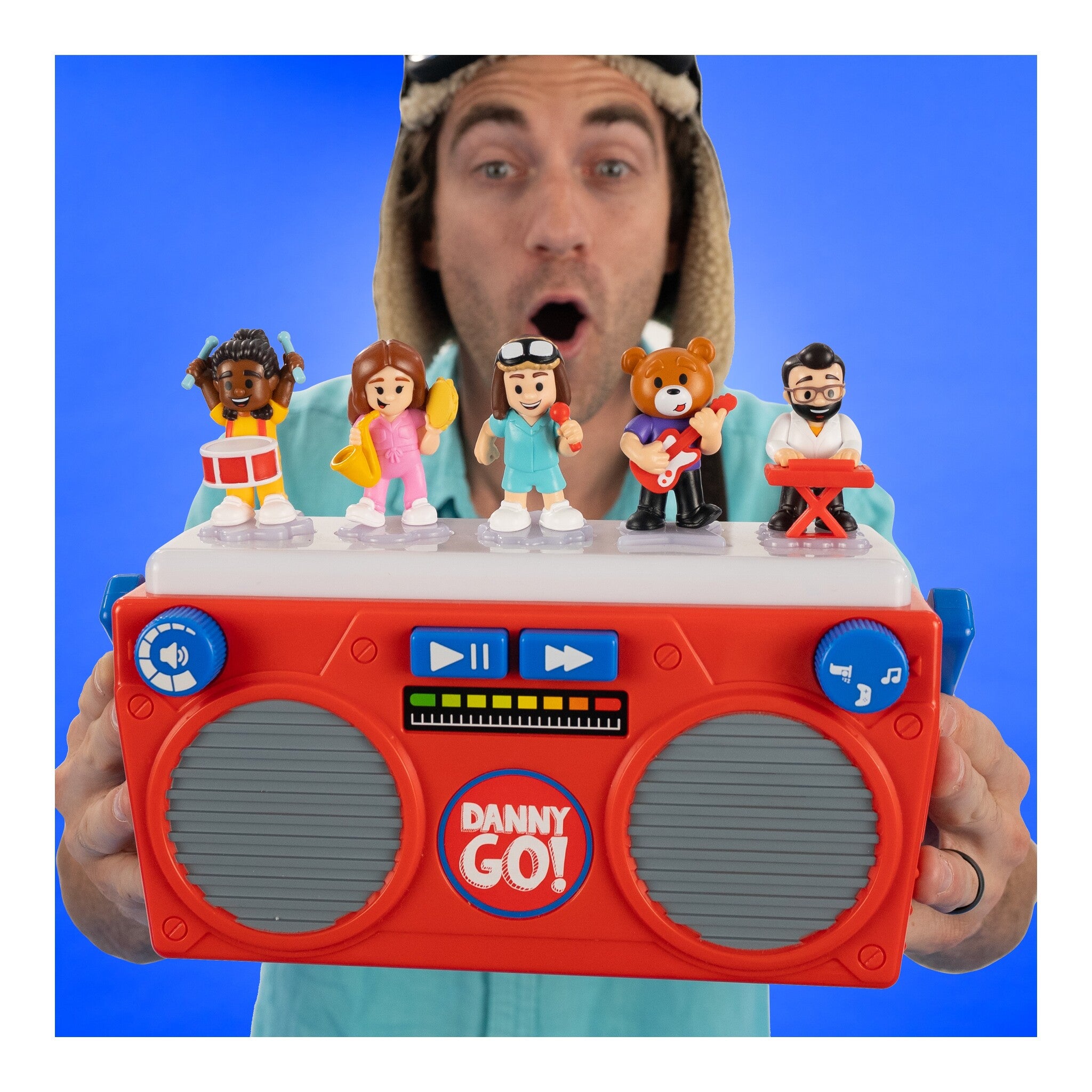 Danny Go! Music Mix-Up Boombox with Lights, Sounds & 5 Figures
