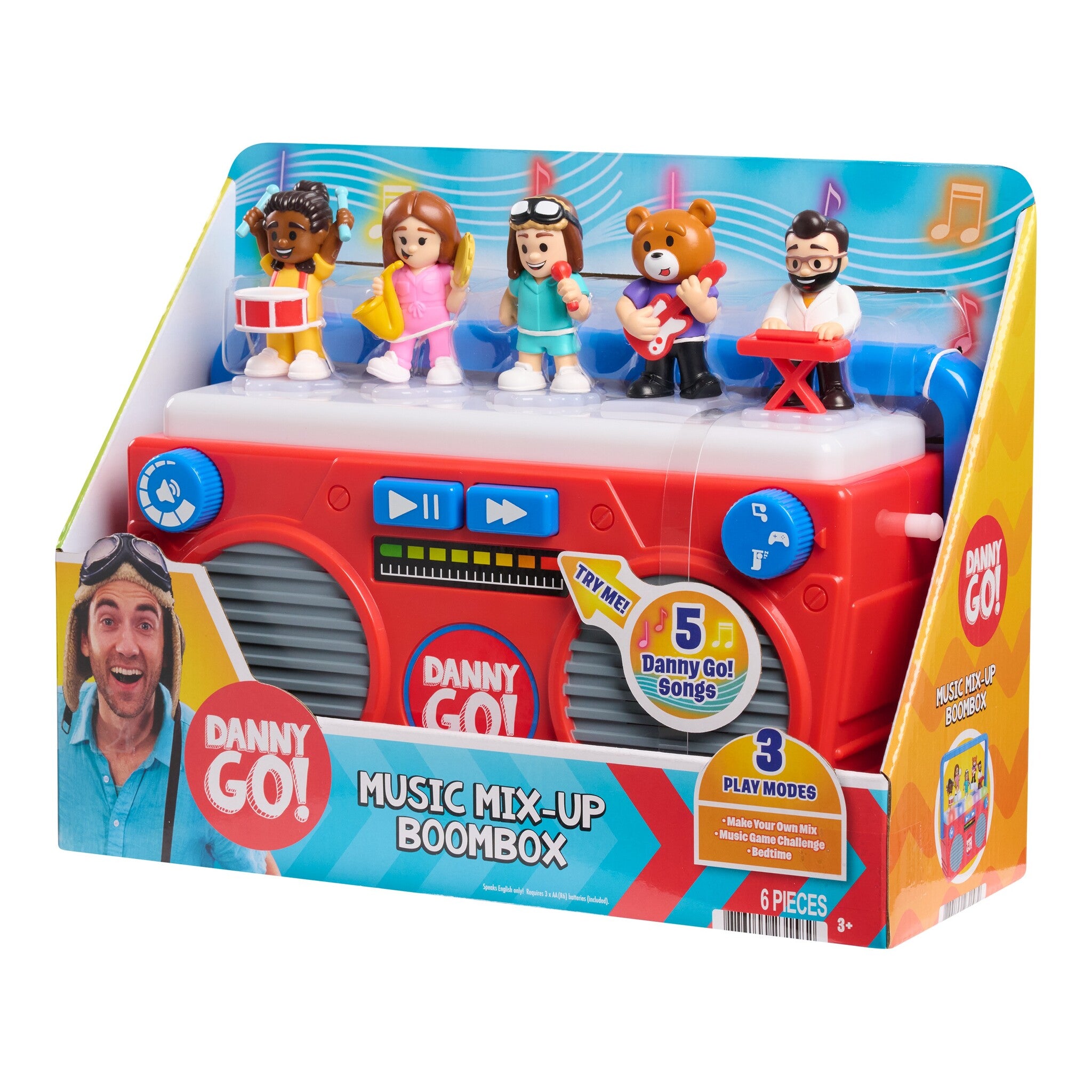 Danny Go! Music Mix-Up Boombox with Lights, Sounds & 5 Figures