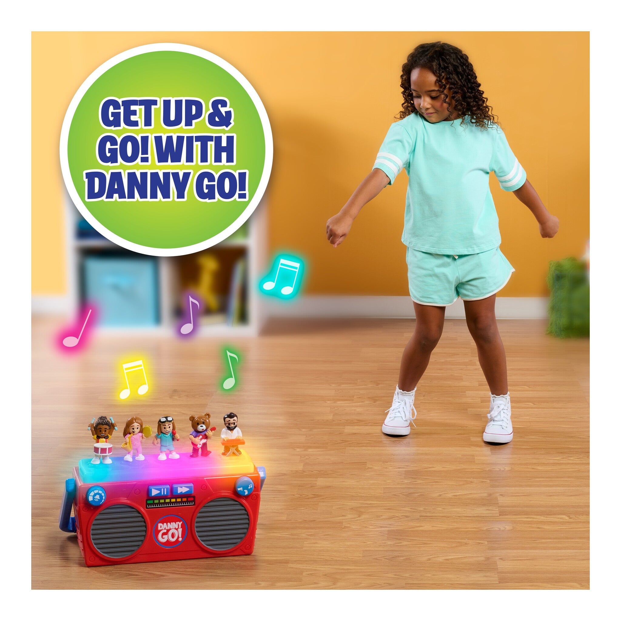 Danny Go! Music Mix-Up Boombox with Lights, Sounds & 5 Figures