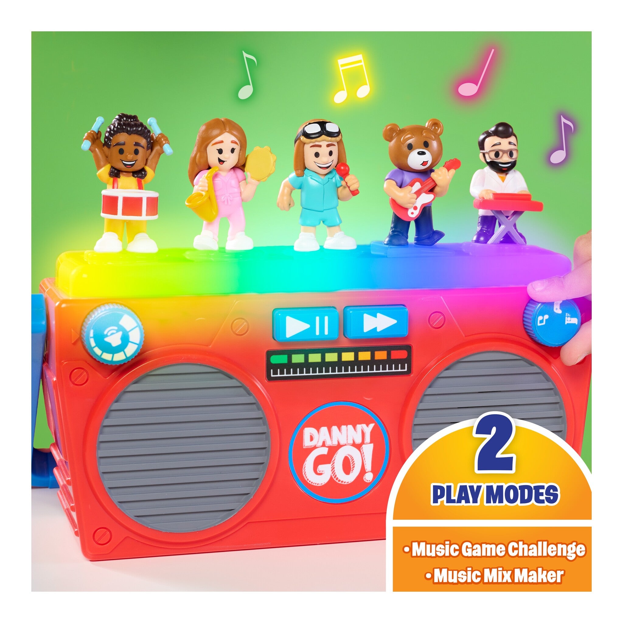 Danny Go! Music Mix-Up Boombox with Lights, Sounds & 5 Figures