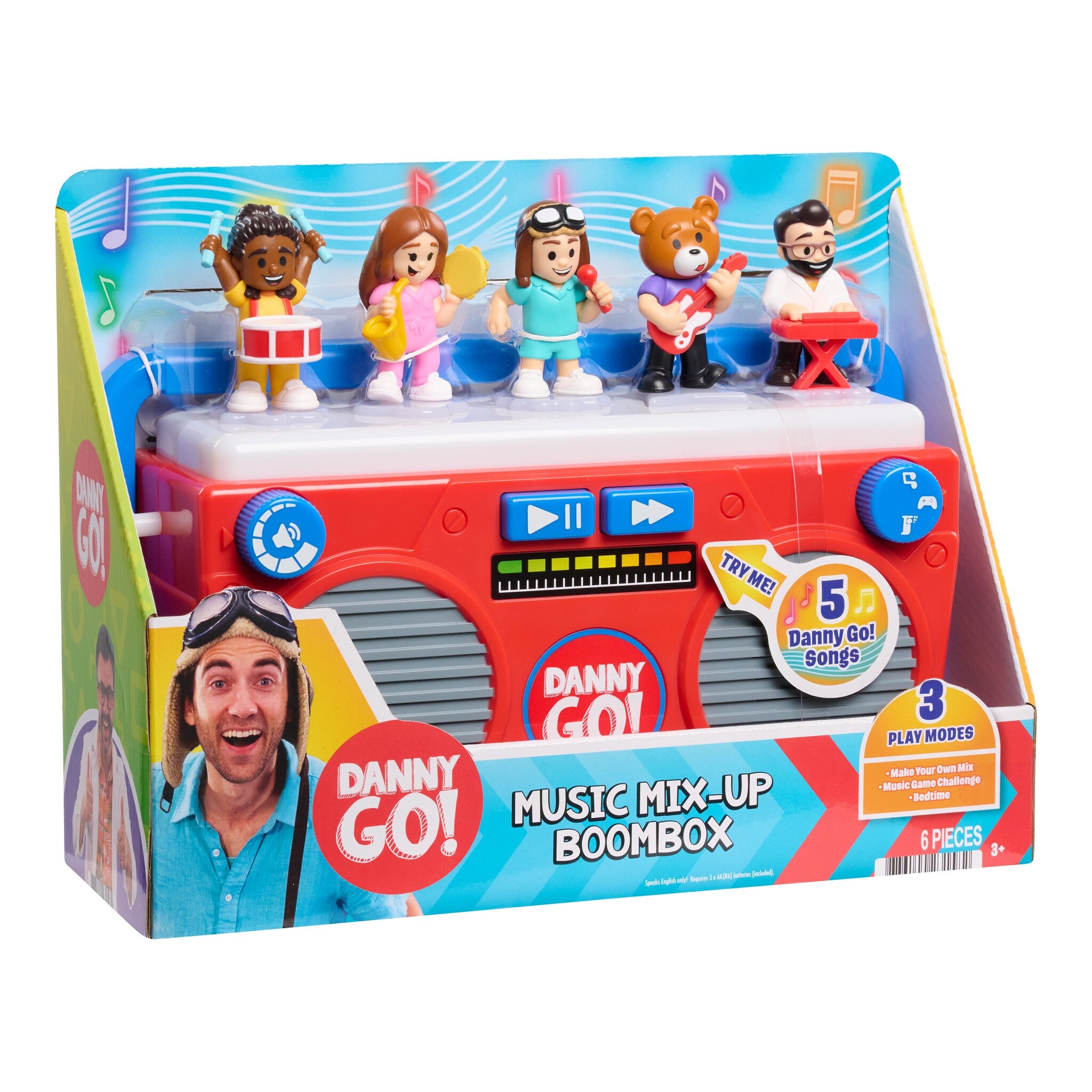 Danny Go! Music Mix-Up Boombox with Lights, Sounds & 5 Figures
