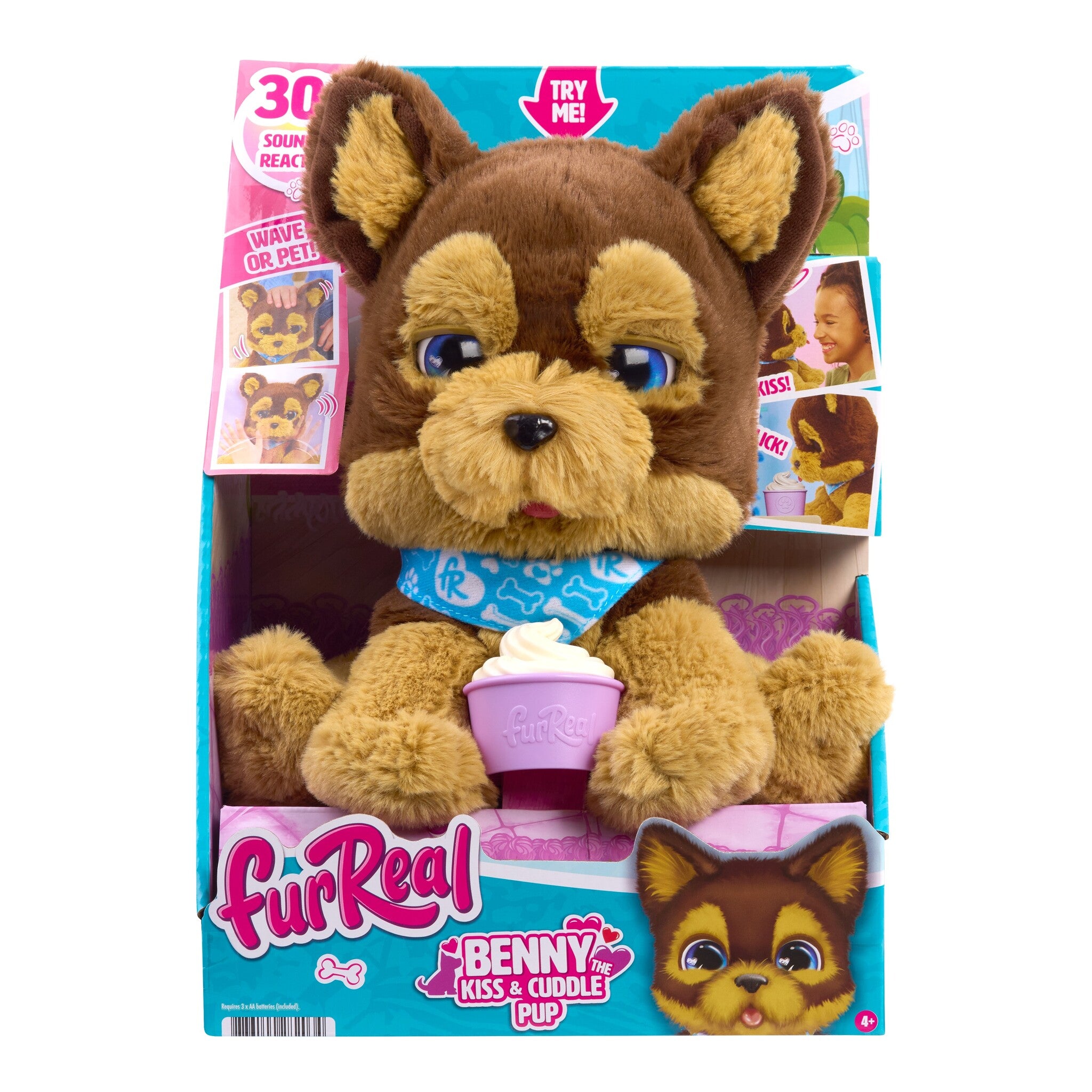 furReal Benny the Kiss & Cuddle Pup Interactive Plush Puppy