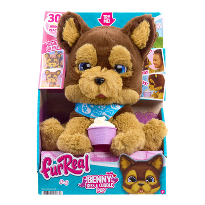 furReal Benny the Kiss & Cuddle Pup Interactive Plush Puppy