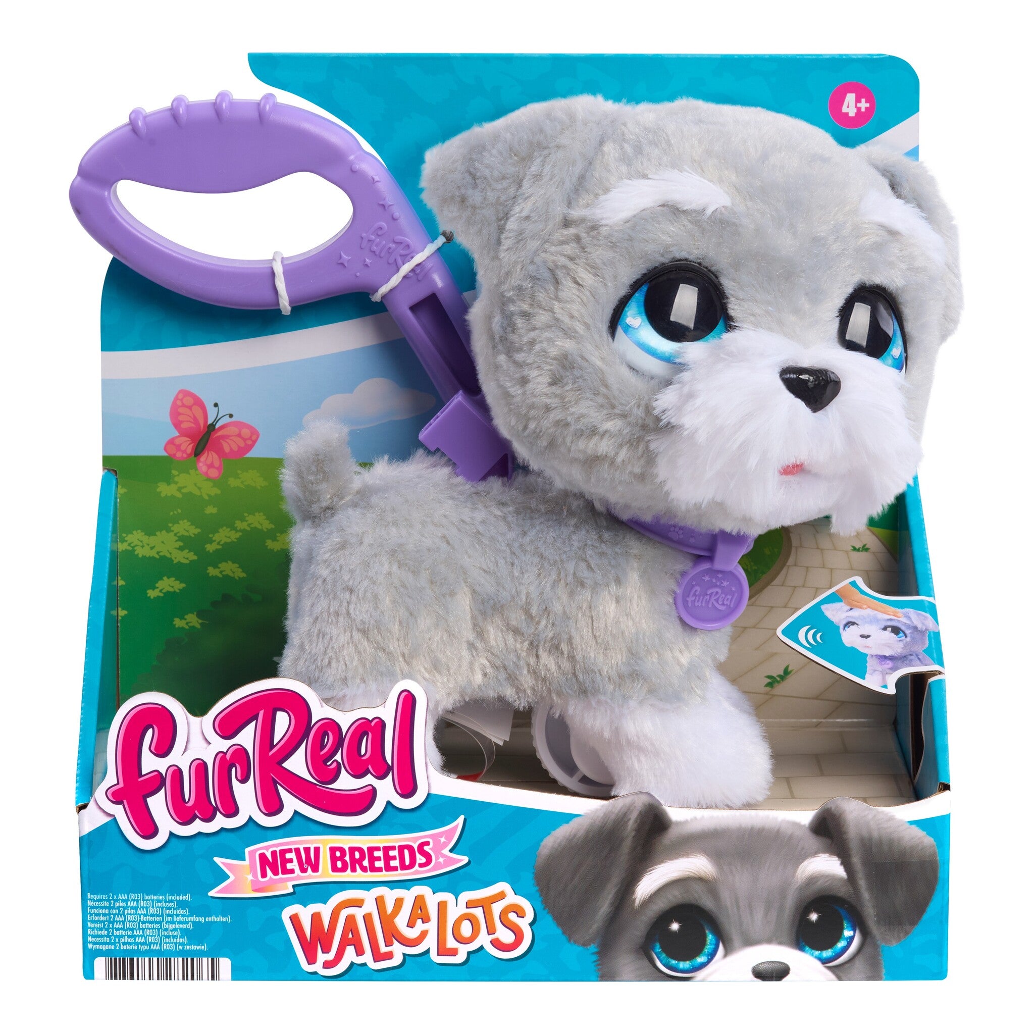 FurReal Walk-a-Lots Schnauzer Interactive Plush Puppy with Leash