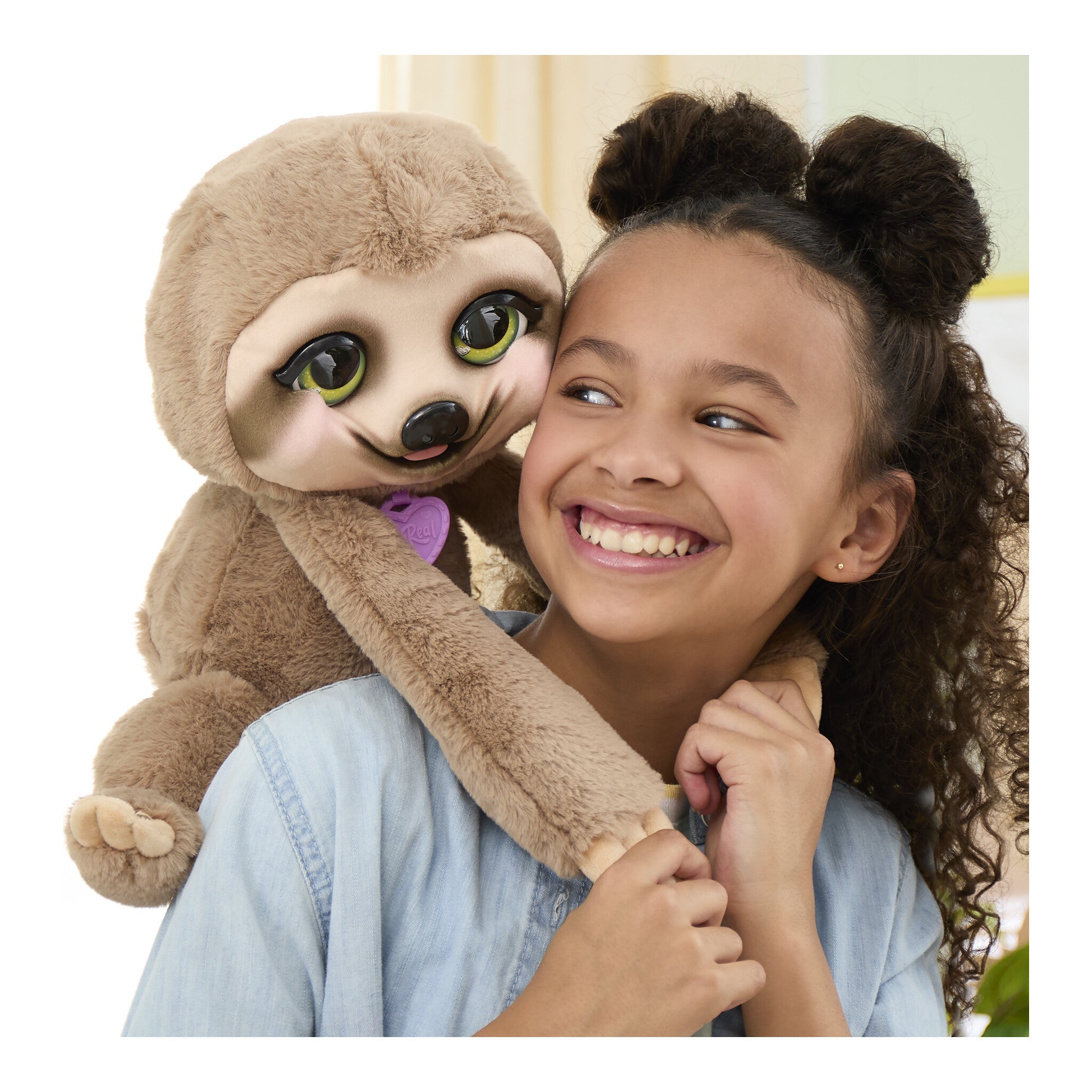 furReal Snuggles the Smiling Sloth Interactive Plush Toy
