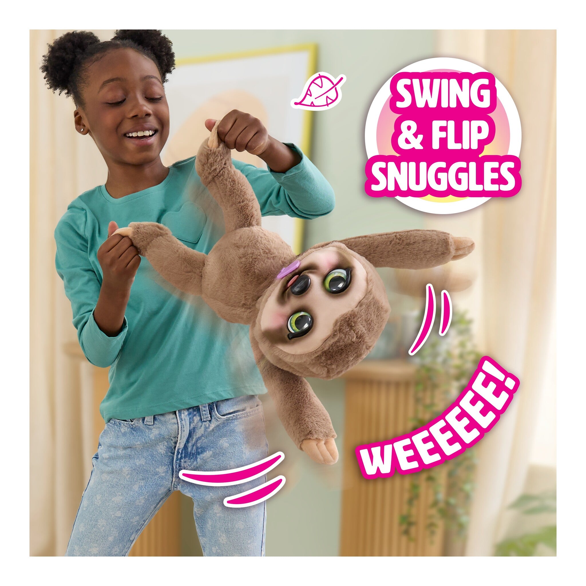furReal Snuggles the Smiling Sloth Interactive Plush Toy