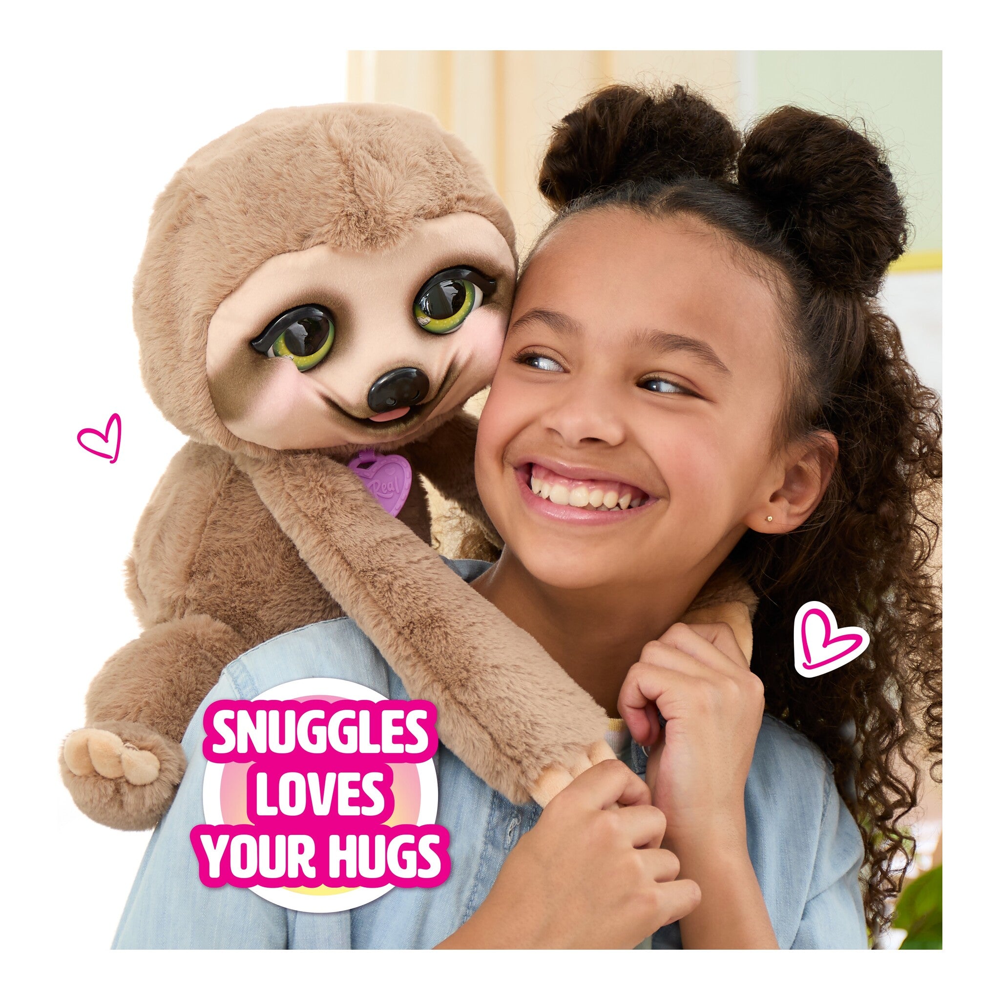 furReal Snuggles the Smiling Sloth Interactive Plush Toy