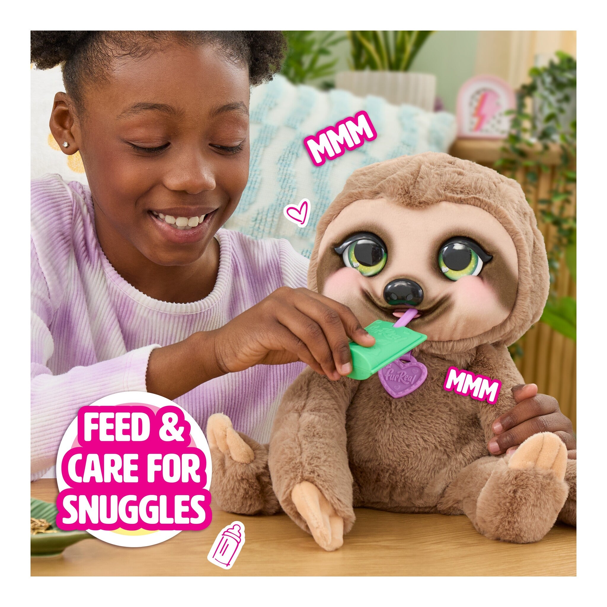 furReal Snuggles the Smiling Sloth Interactive Plush Toy