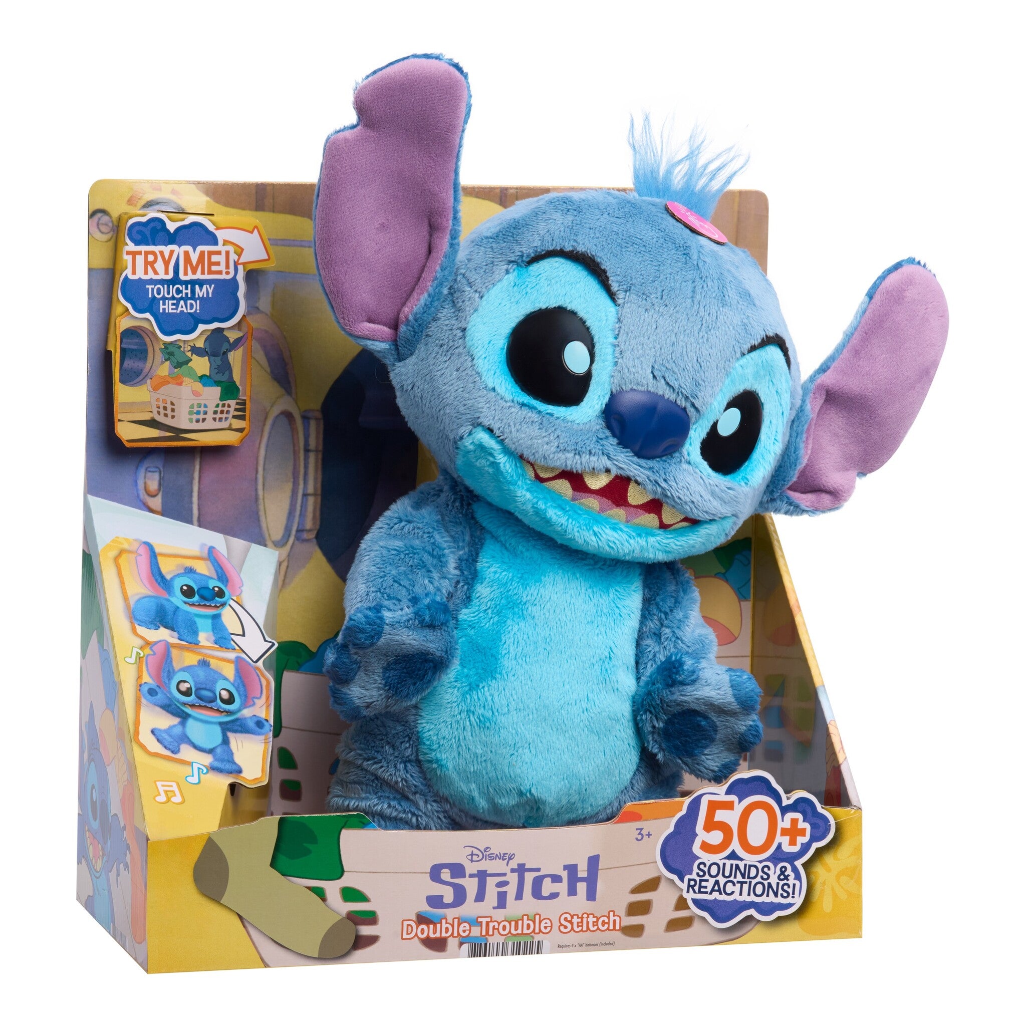 Disney Stitch Double Trouble Interactive Feature Plush