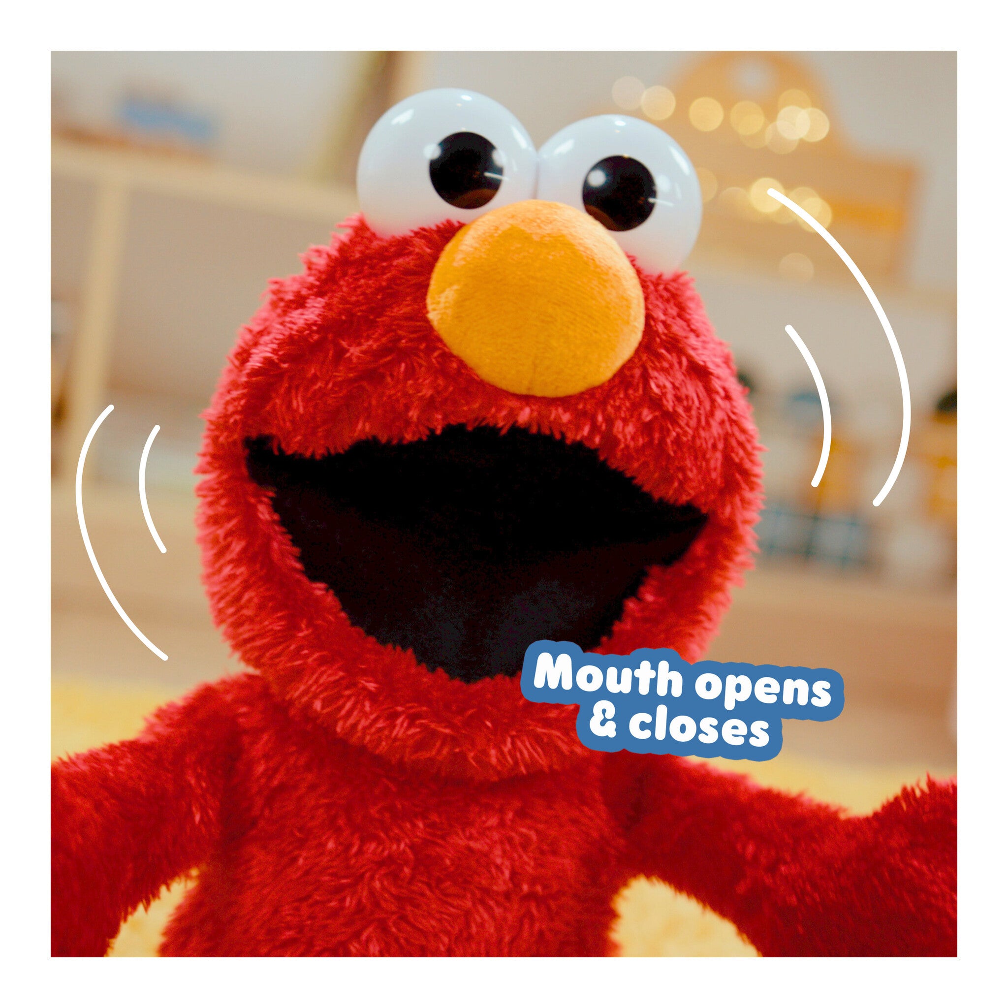 Sesame Street Tickle Me Elmo Giggle Max Interactive Plush Toy