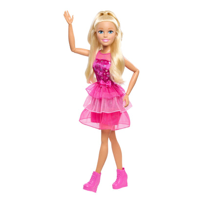 Barbie Large 28-Inch Blonde Doll with Shimmery Pink Dress