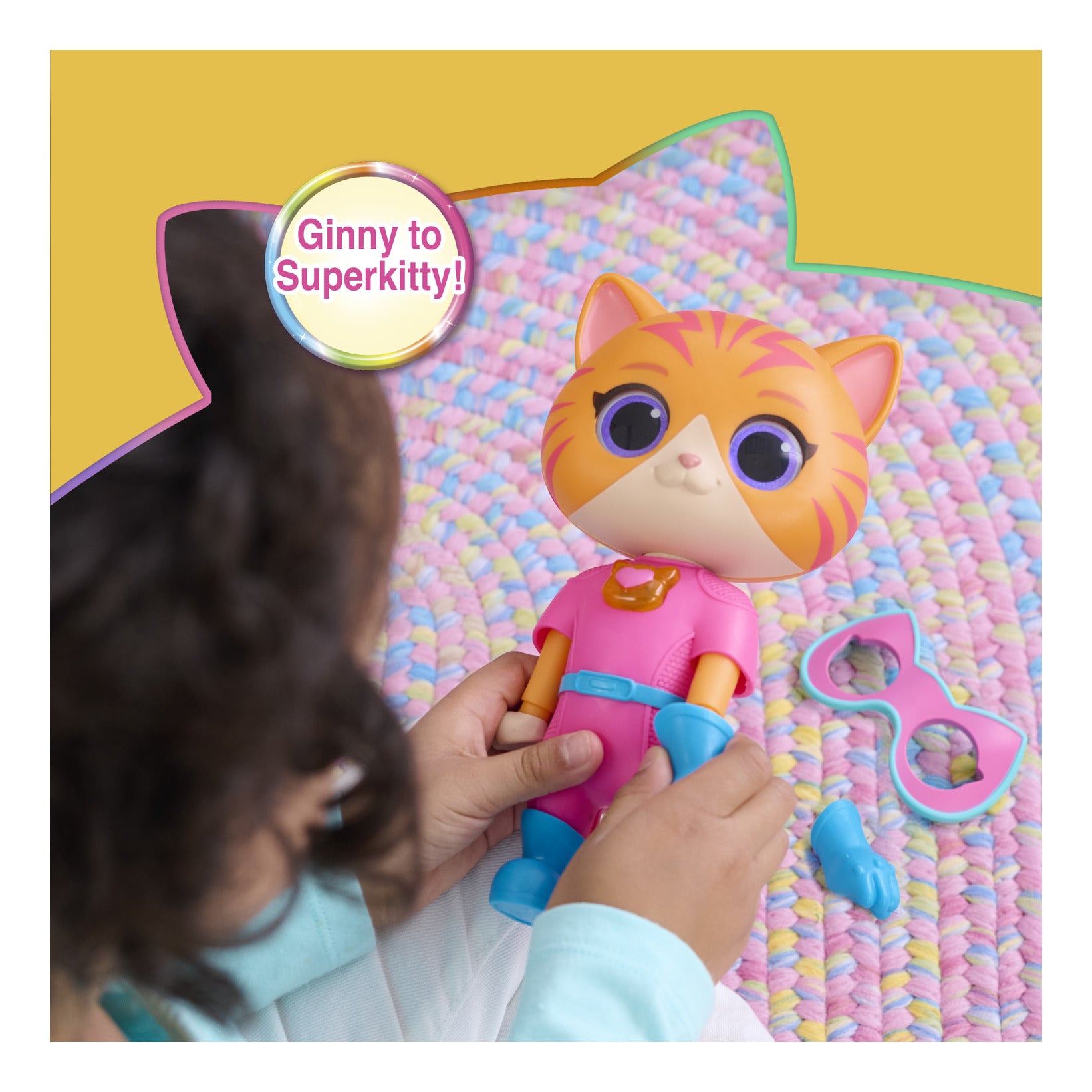 Disney Junior SuperKitties Cat-Tastic Transforming Ginny Figure