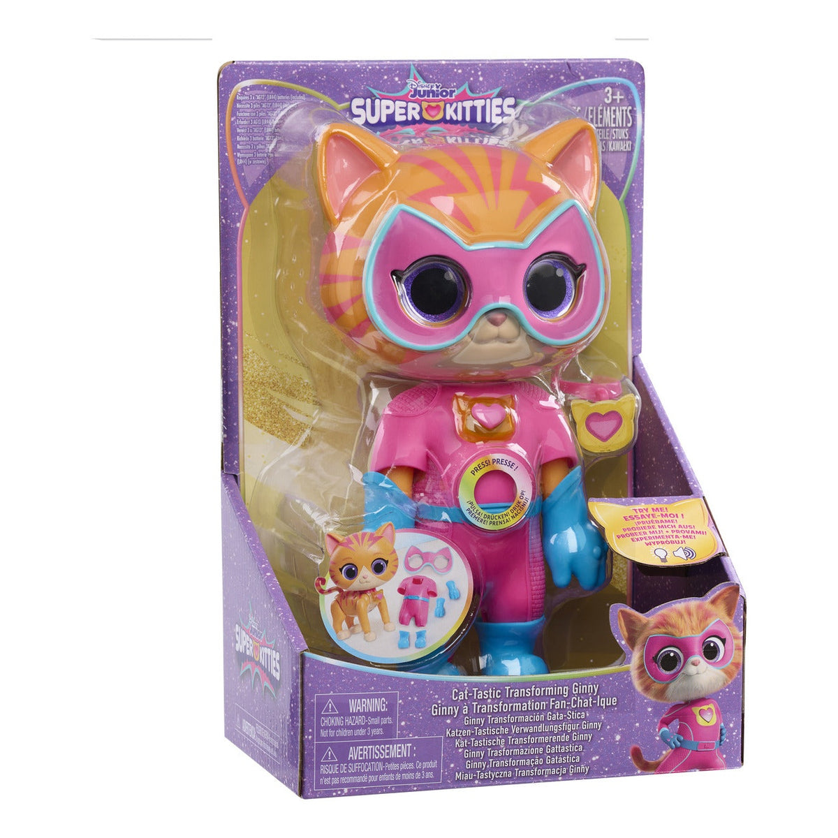 Disney Junior SuperKitties Cat-Tastic Transforming Ginny Figure