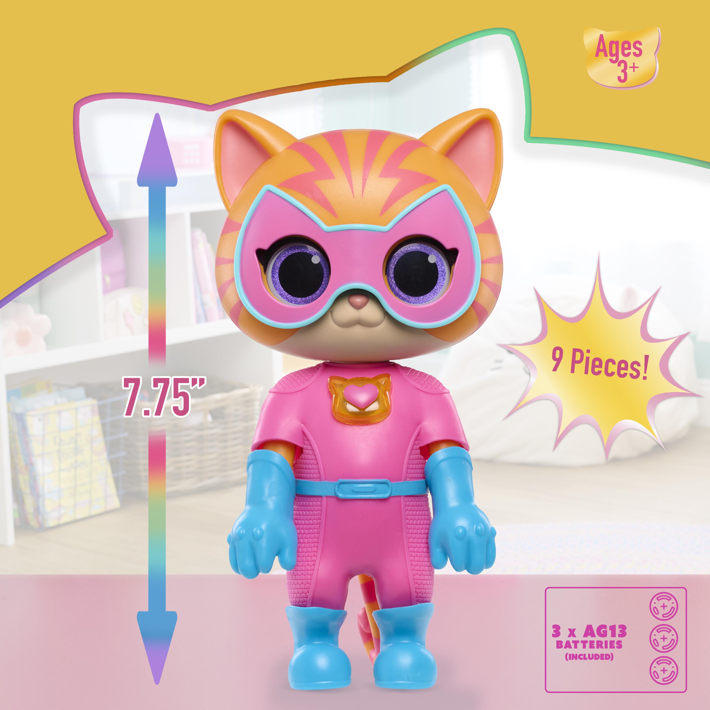 Disney Junior SuperKitties Cat-Tastic Transforming Ginny Figure