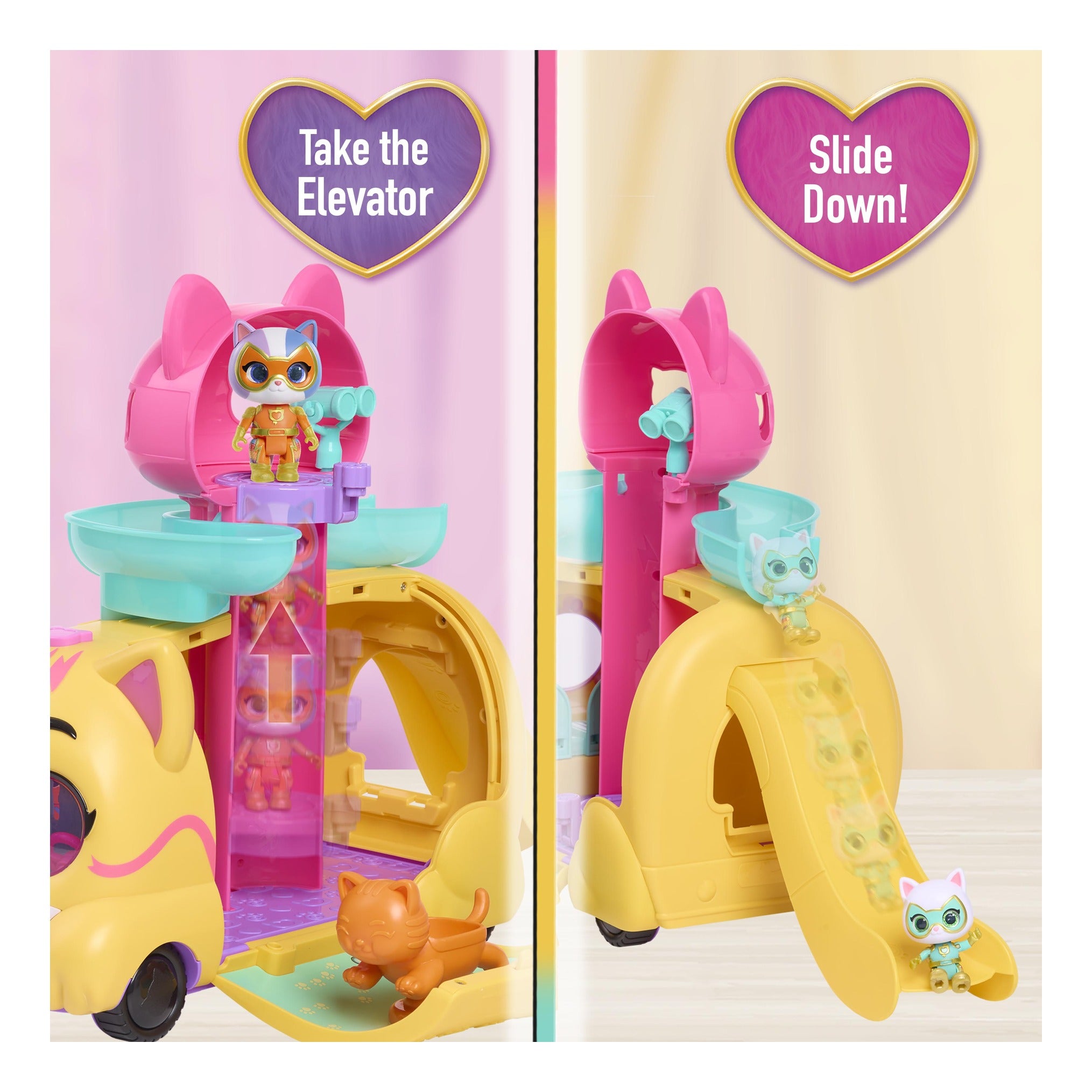 Disney Junior SuperKitties Purr 'N' Go Lights & Sounds Playset