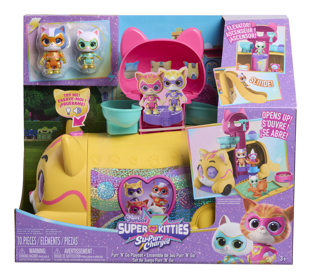 Disney Junior SuperKitties Purr 'N' Go Lights & Sounds Playset