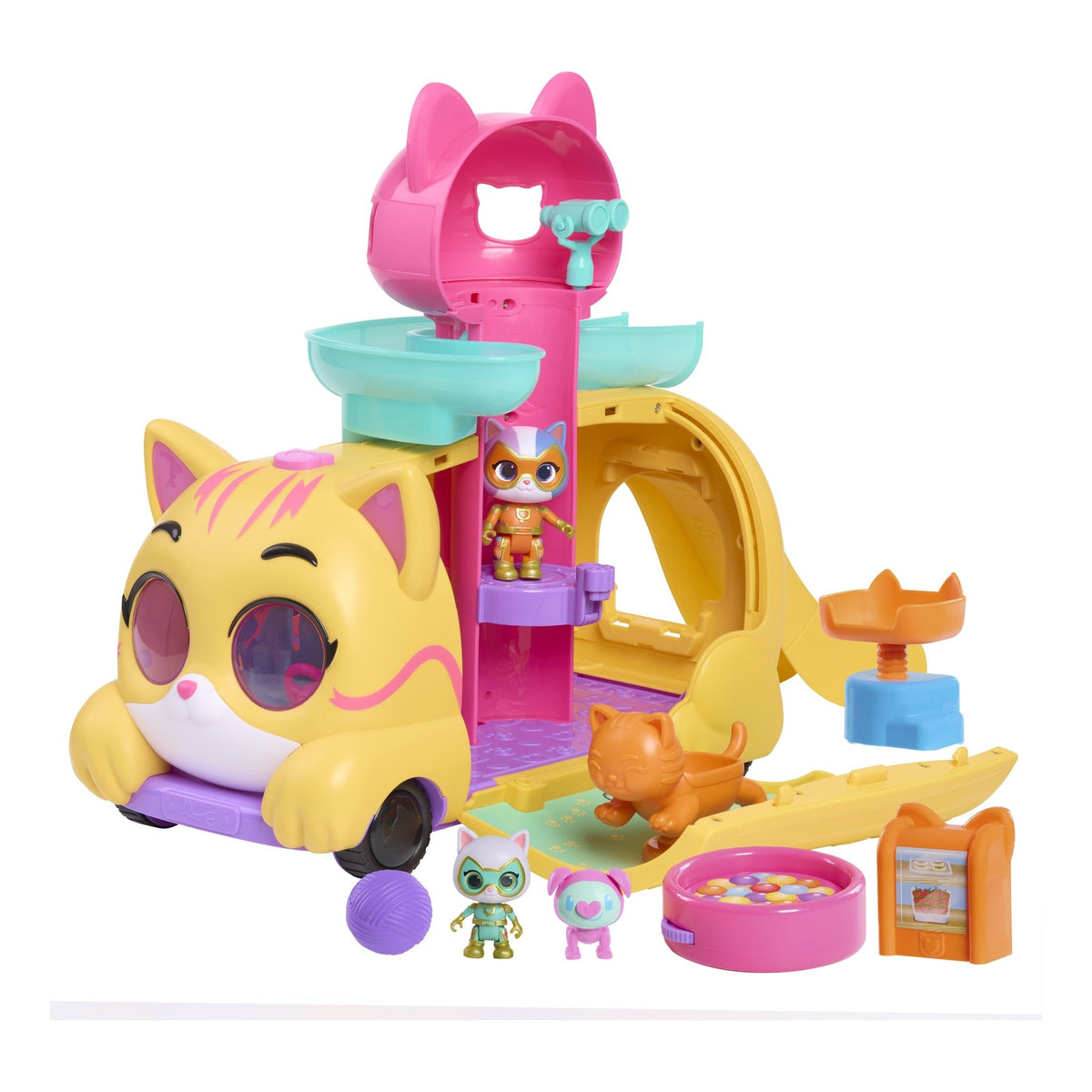 Disney Junior SuperKitties Purr 'N' Go Lights & Sounds Playset