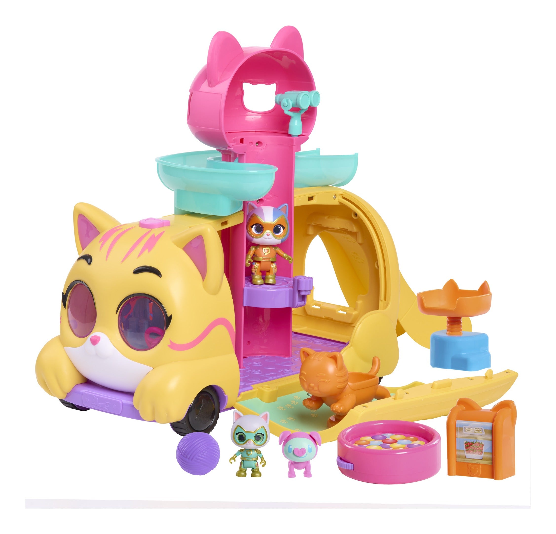 Disney Junior SuperKitties Purr 'N' Go Lights & Sounds Playset