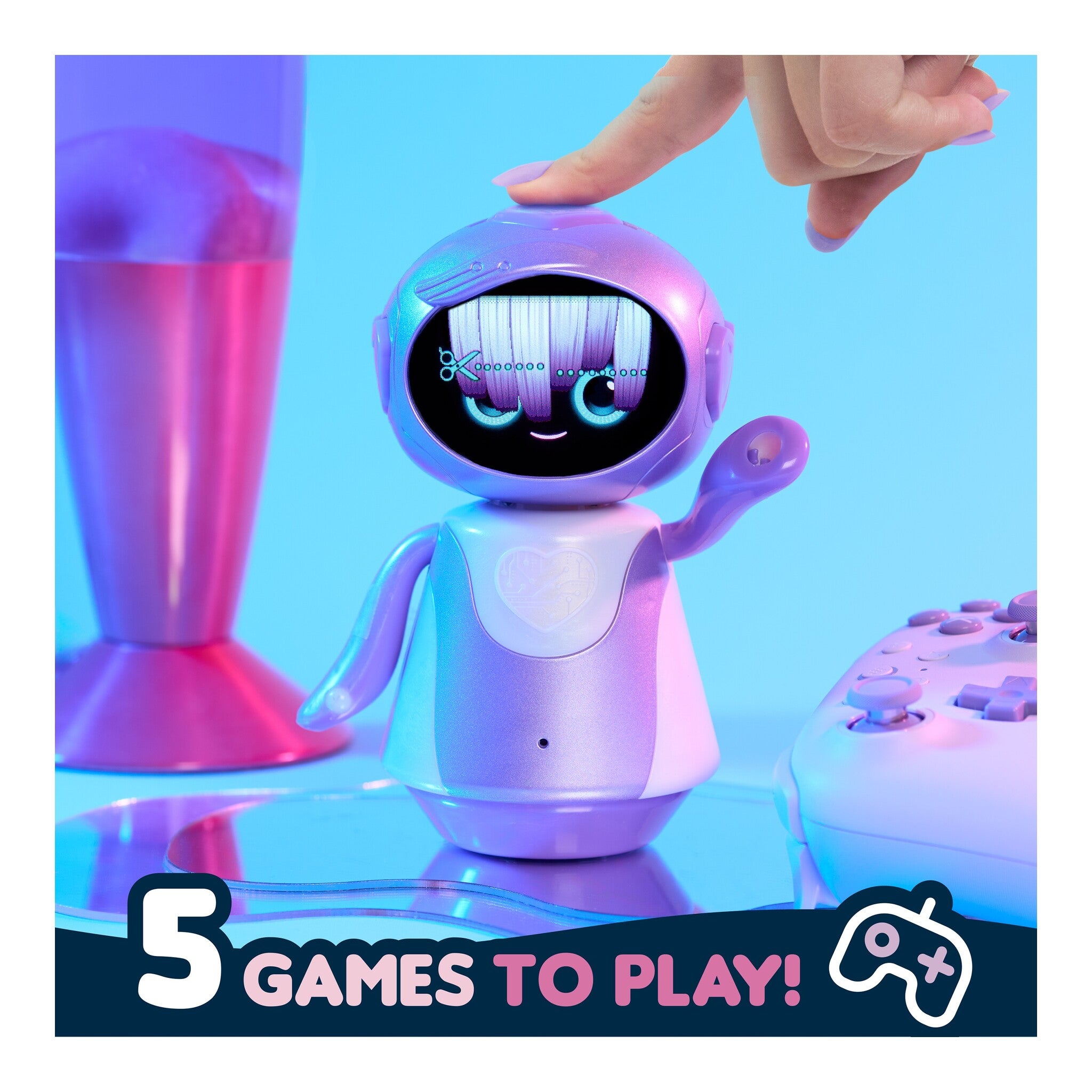 Just Play emotoBOT LEX-C Purple Interactive Robot Toy