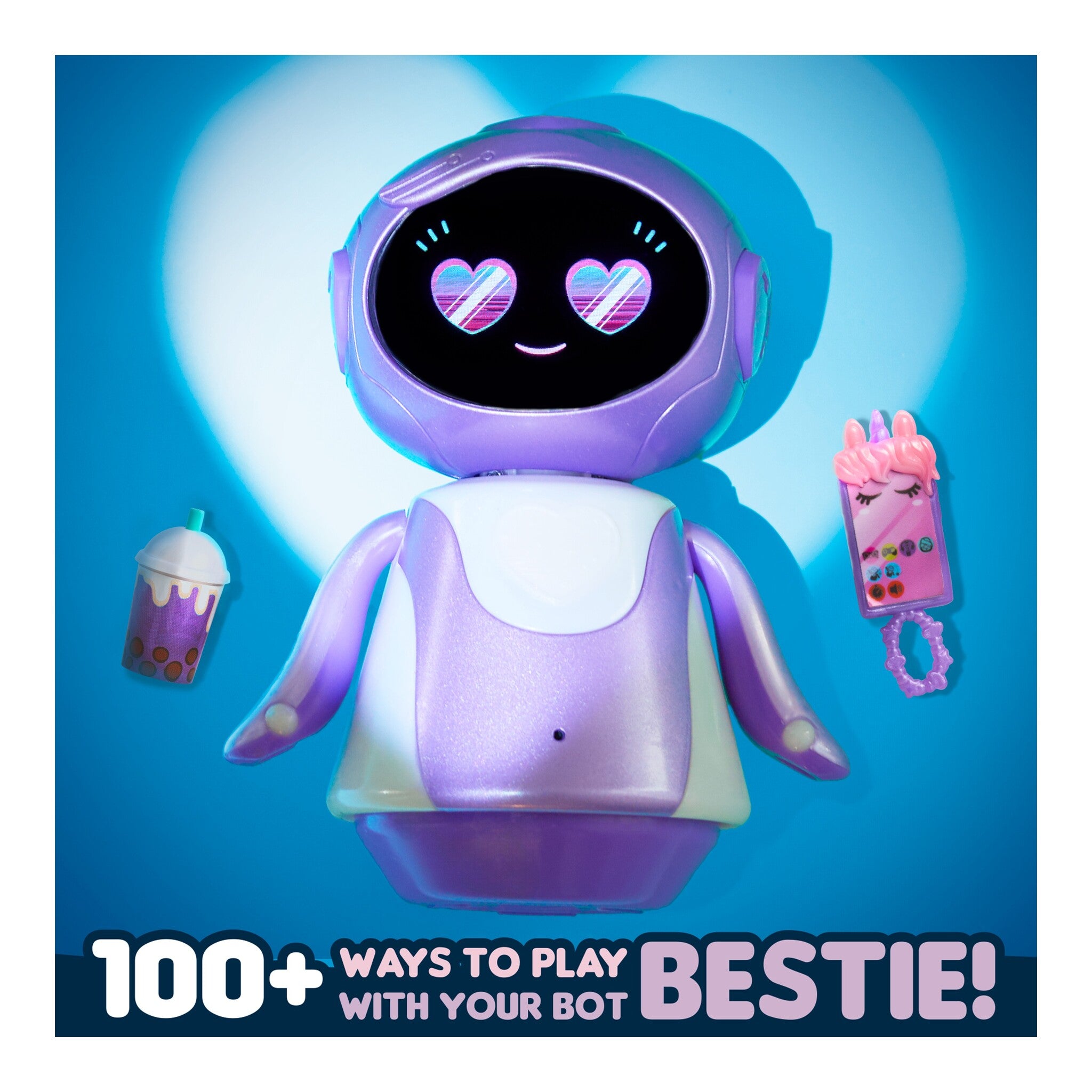 Just Play emotoBOT LEX-C Purple Interactive Robot Toy