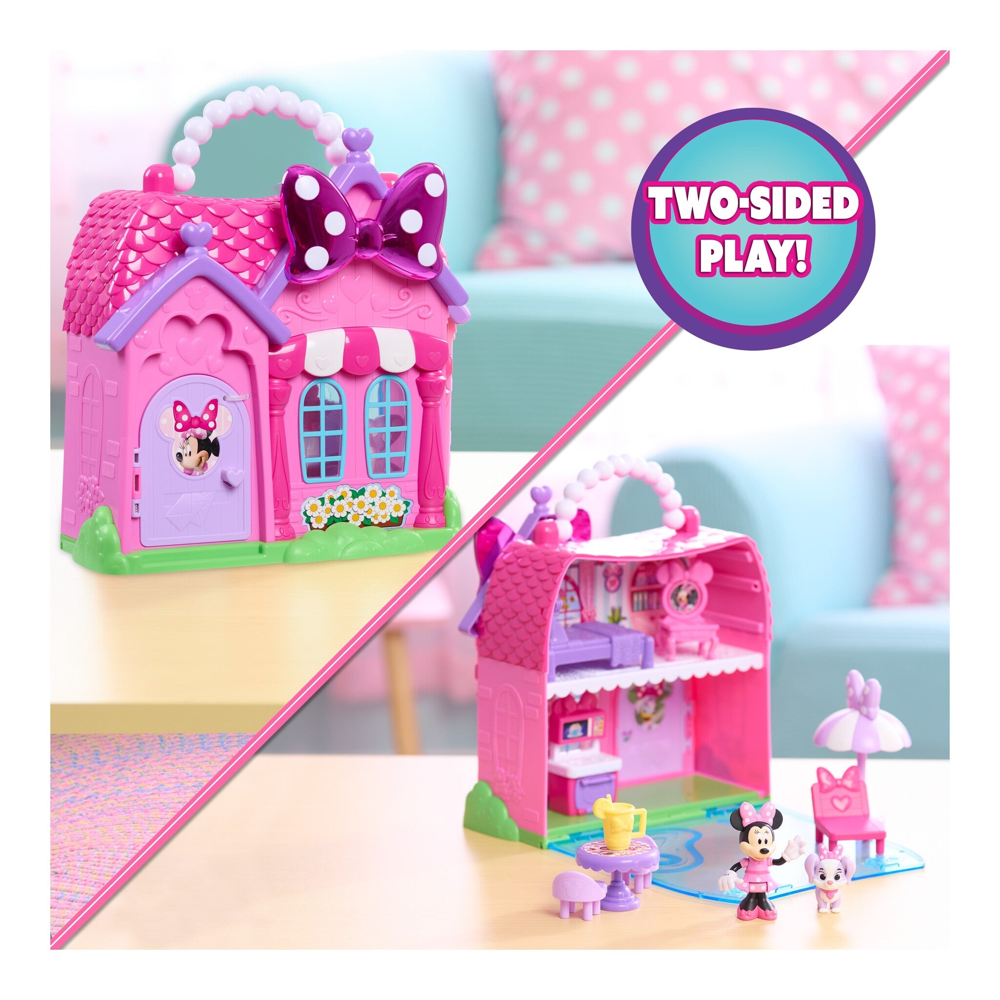 Disney Junior Minnie Mouse Mini Mansion Stow 'n Go Playset