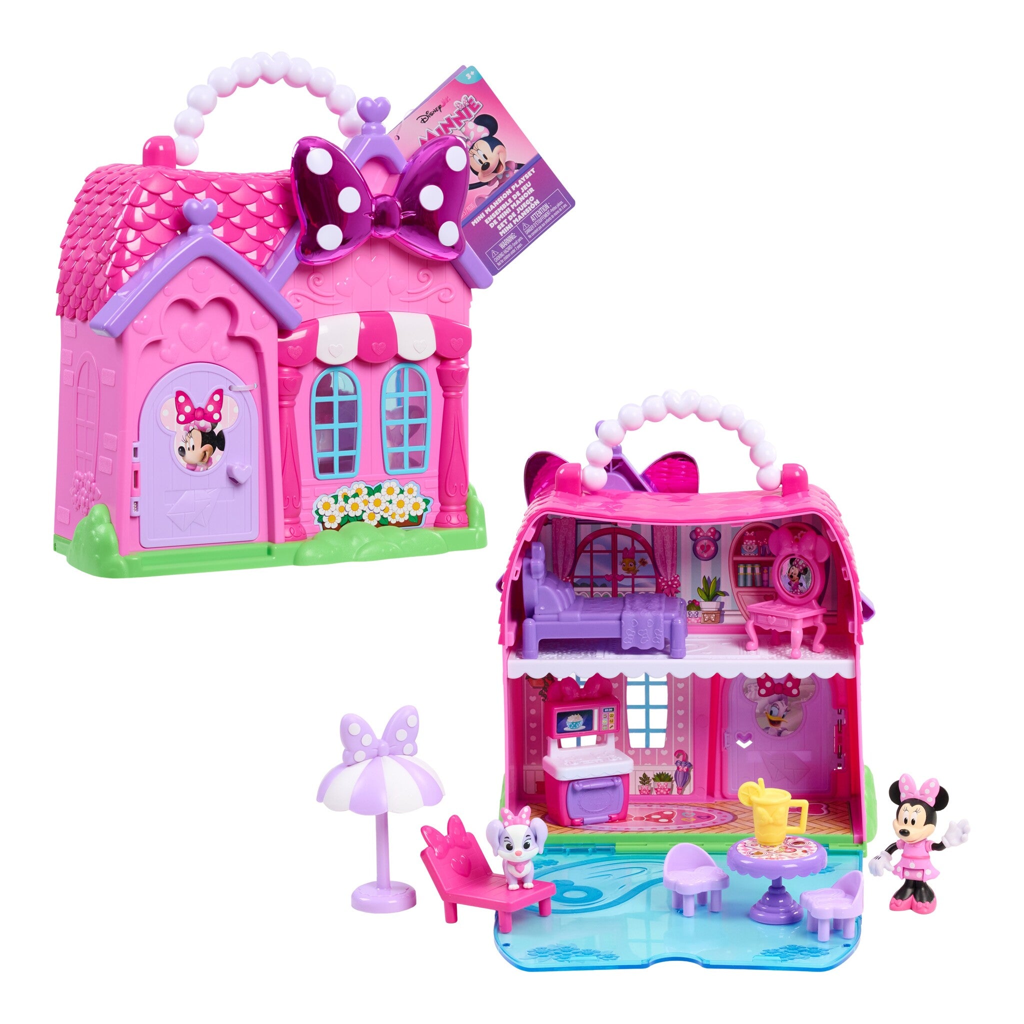 Disney Junior Minnie Mouse Mini Mansion Stow 'n Go Playset