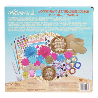 Disney Moana 2 Wooden Bangles Bracelet Activity Set