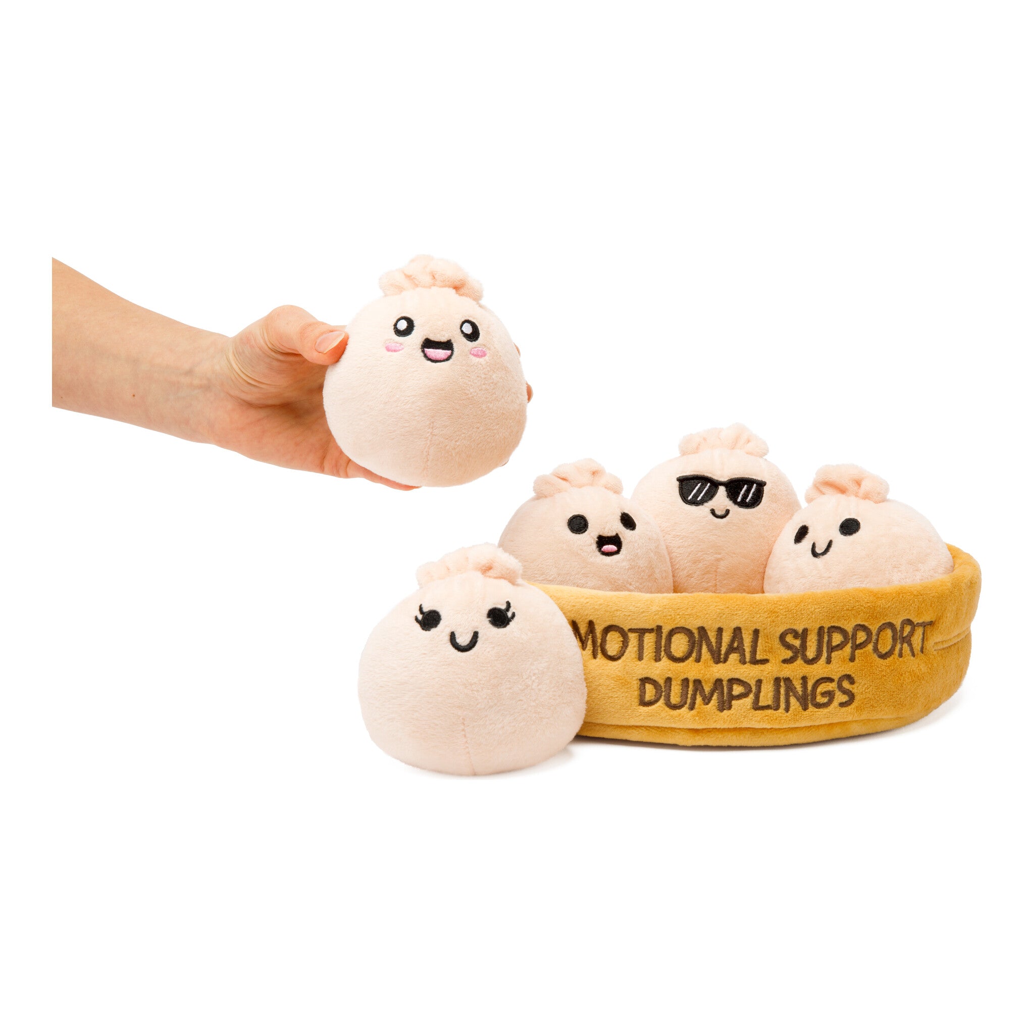 Emotional Support Dumplings Plush Set with 5 Soft Dumplings