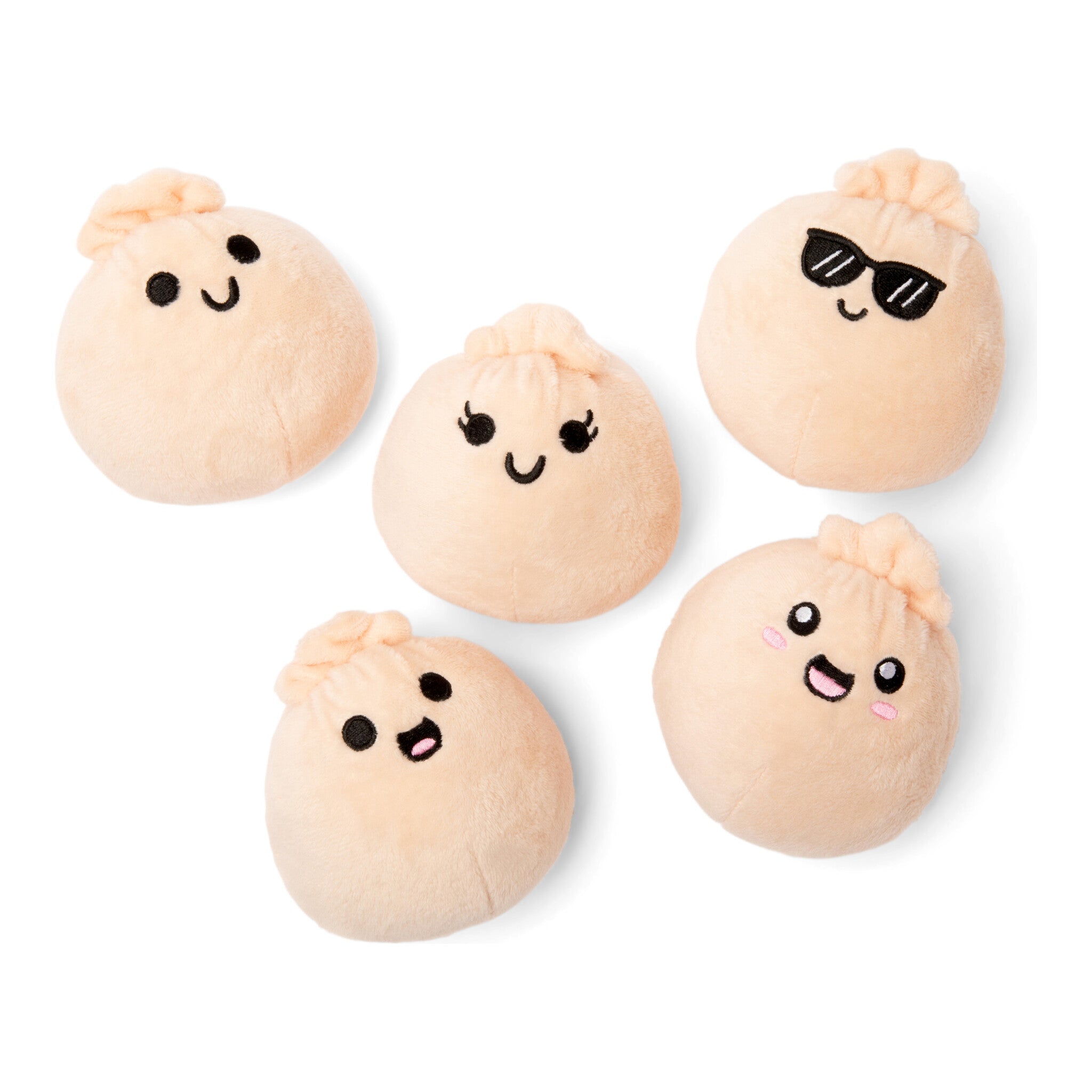 Emotional Support Dumplings Plush Set with 5 Soft Dumplings