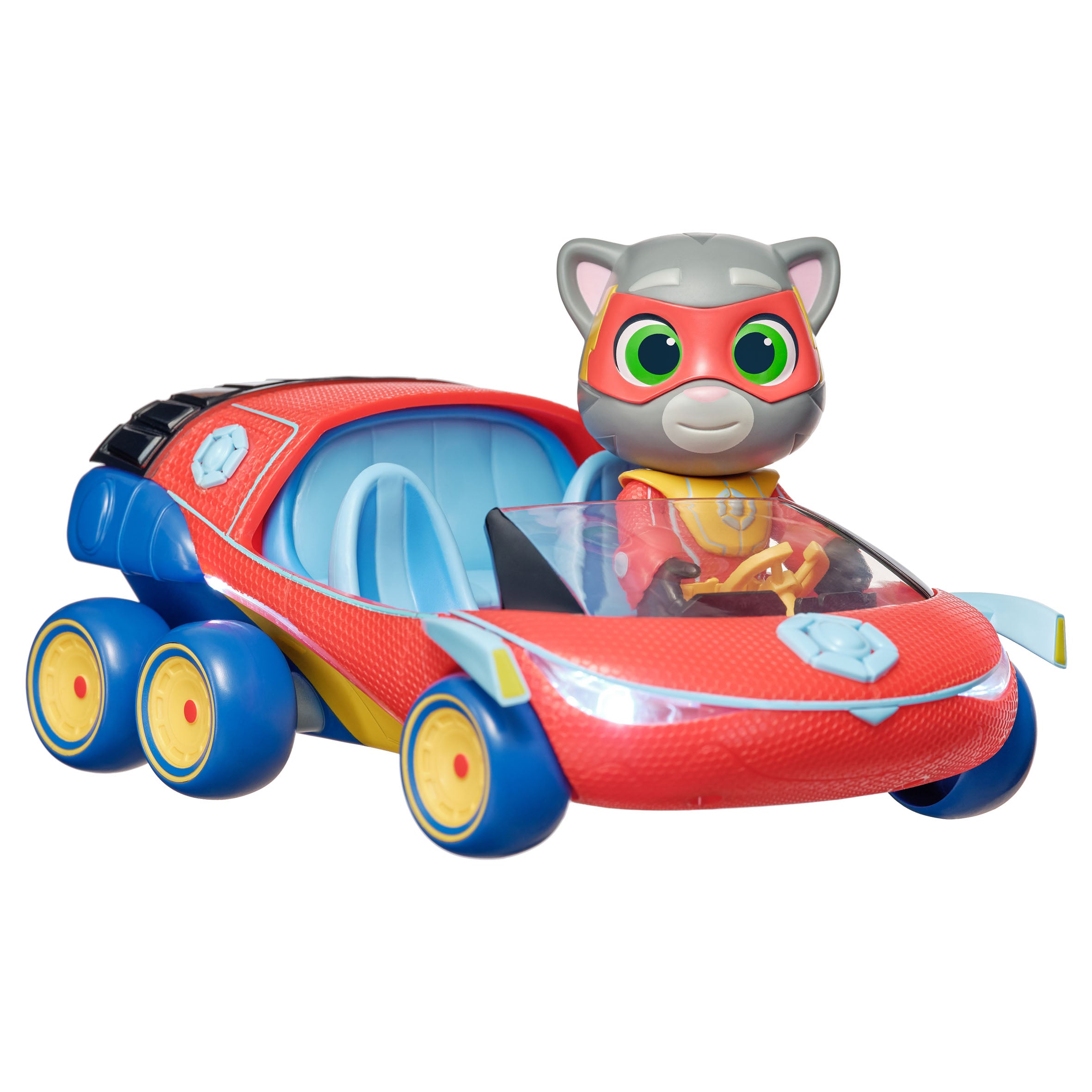Talking Tom Heroes Suddenly Super 4-Inch Tom Figure and Car Set