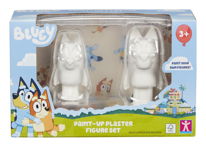 Bluey and Bingo Paint-Up Plaster Figure Set