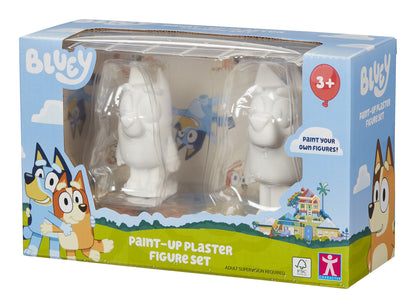 Bluey and Bingo Paint-Up Plaster Figure Set