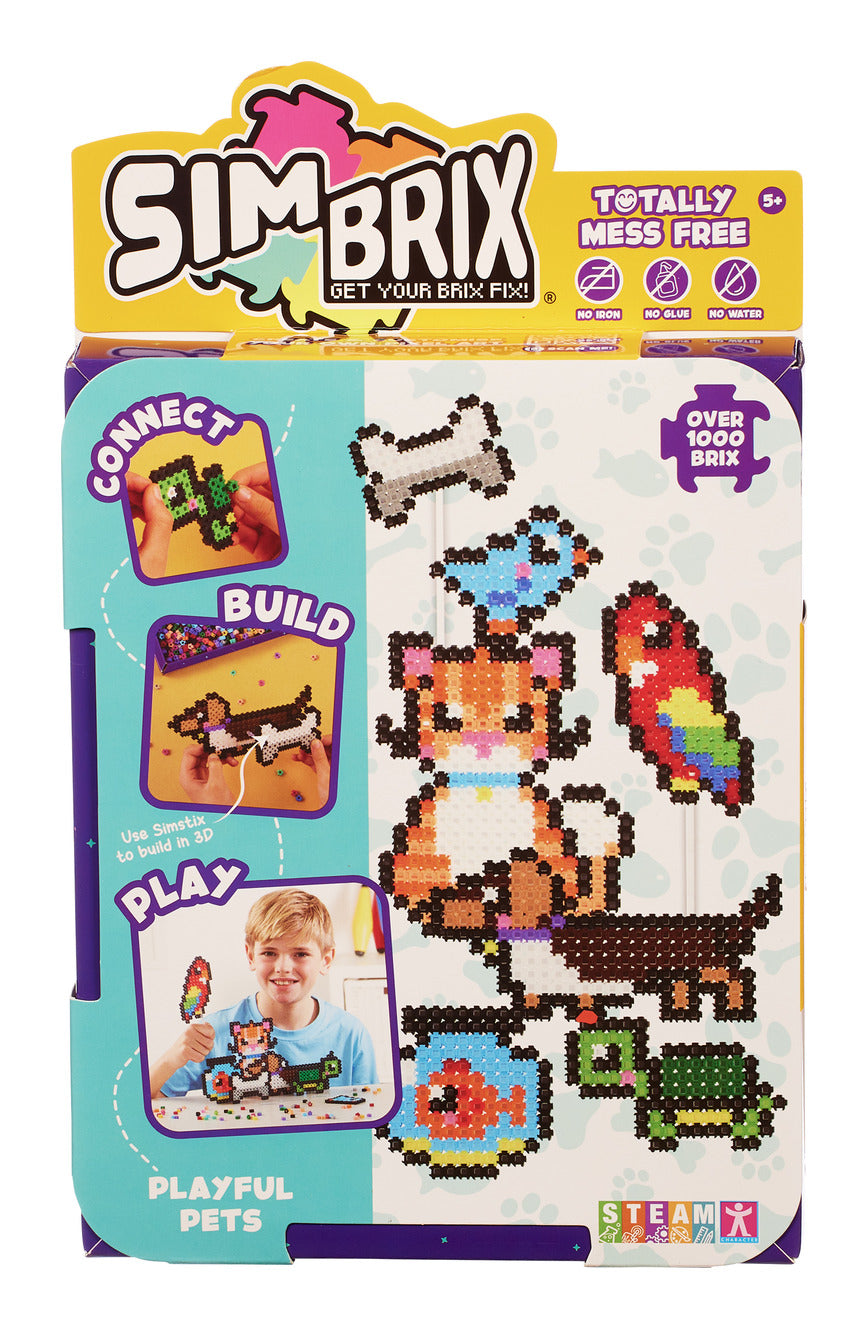 Simbrix Playful Pets Starter Pack – 1,000+ Pixel Art Bricks