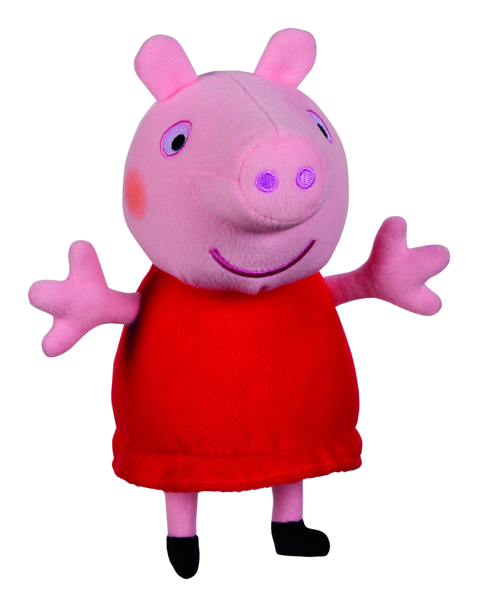 Peppa Pig Talking Red Dress Peppa Soft Toy 20cm