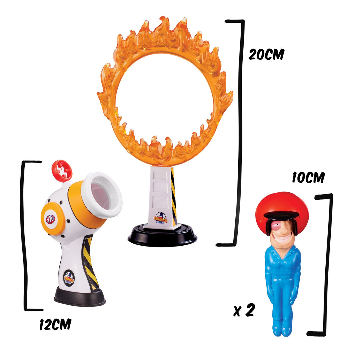 Stuntman Stu Hot Shot Cannon Blast Playset