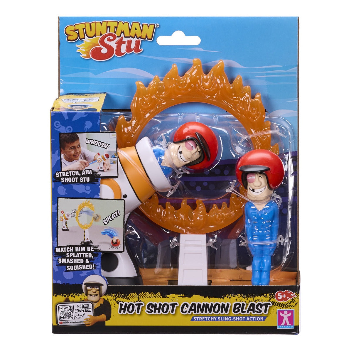 Stuntman Stu Hot Shot Cannon Blast Playset