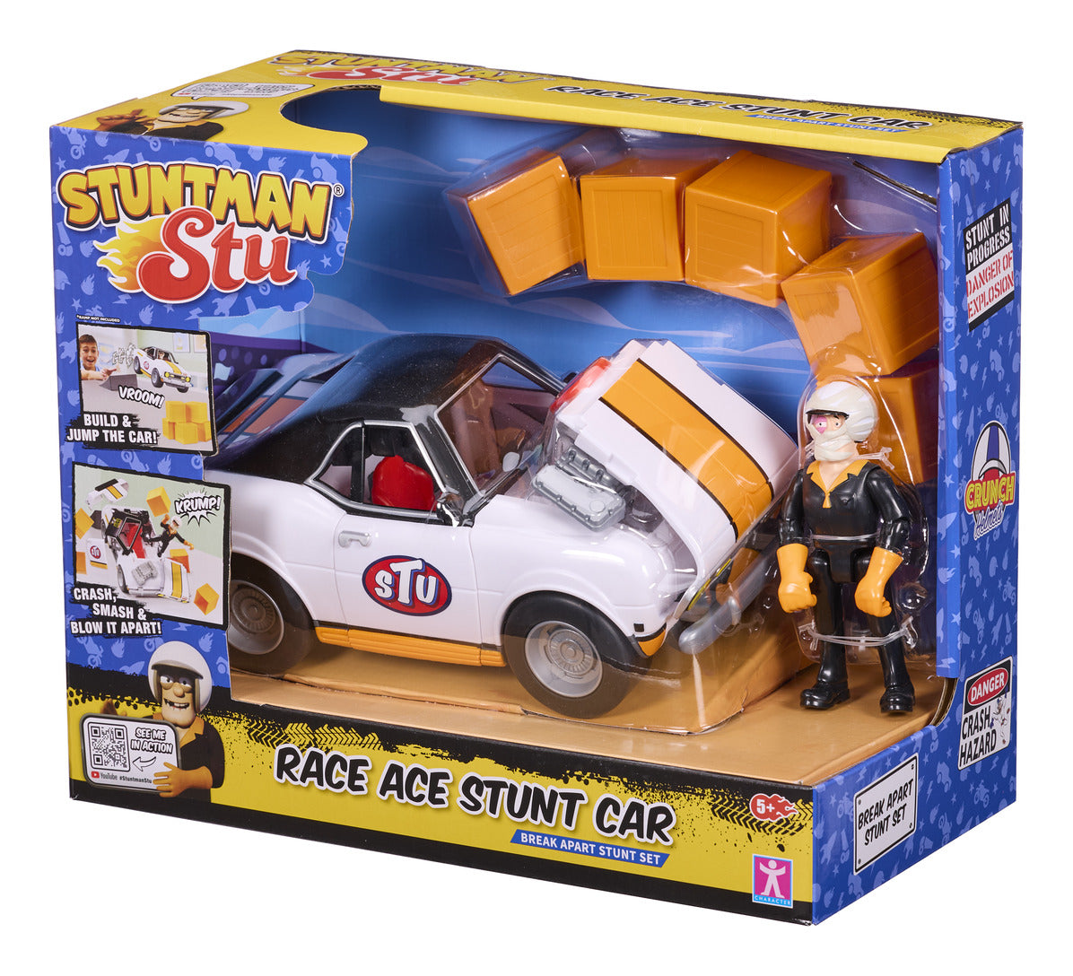 Stuntman Stu Race Ace Break-Apart Stunt Car Set