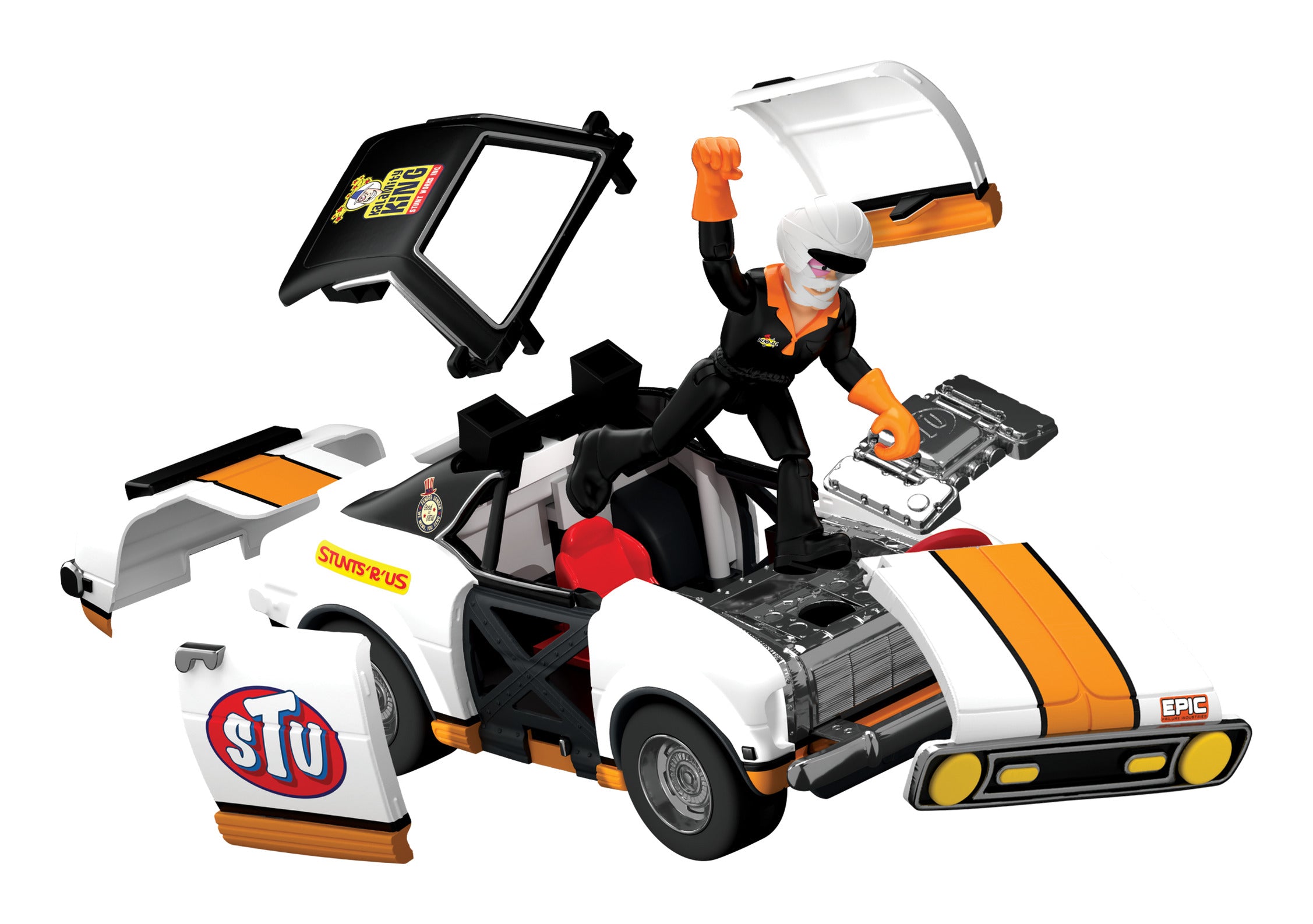 Stuntman Stu Race Ace Break-Apart Stunt Car Set