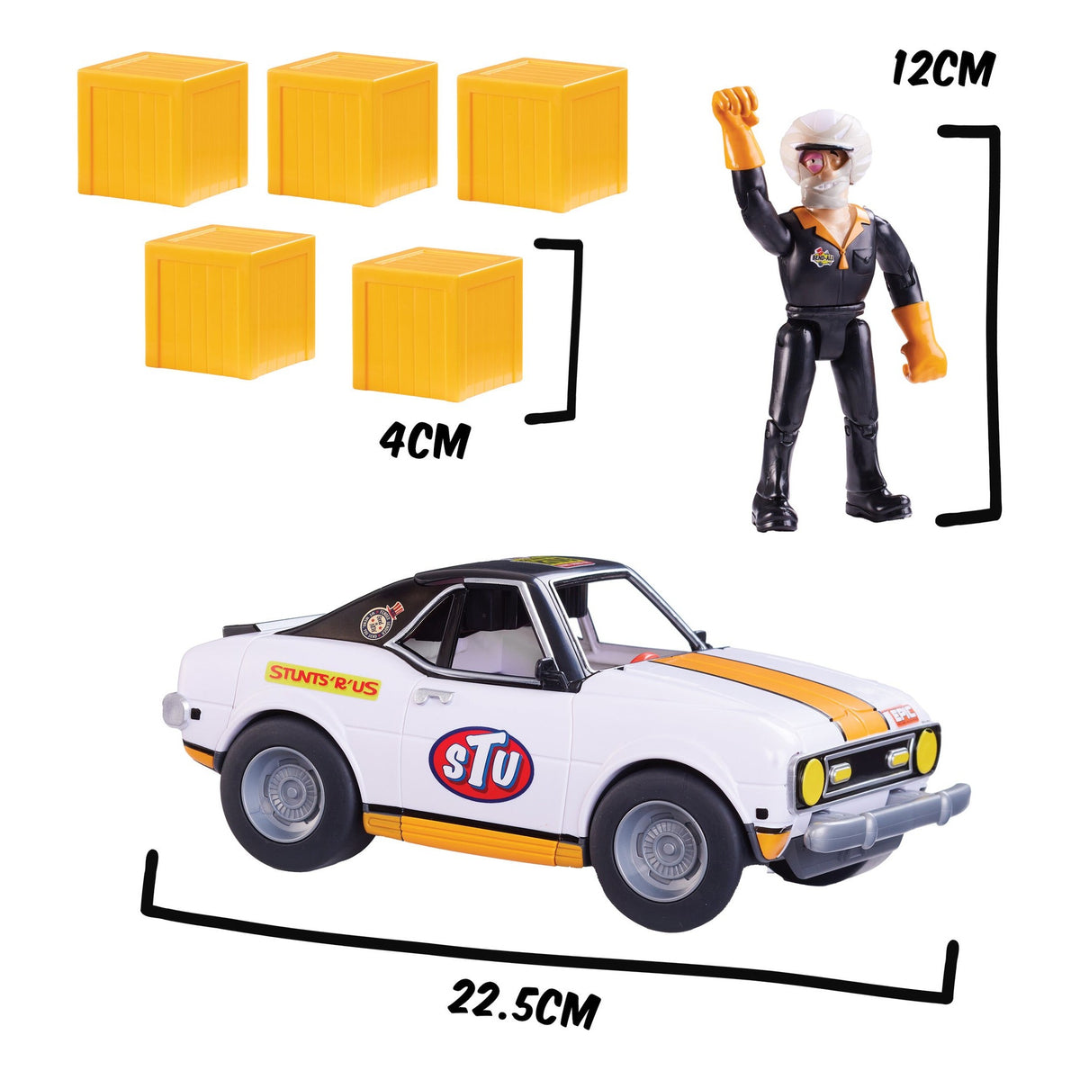 Stuntman Stu Race Ace Break-Apart Stunt Car Set