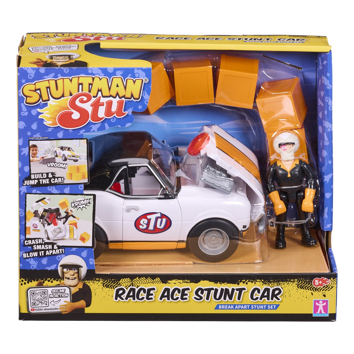 Stuntman Stu Race Ace Break-Apart Stunt Car Set