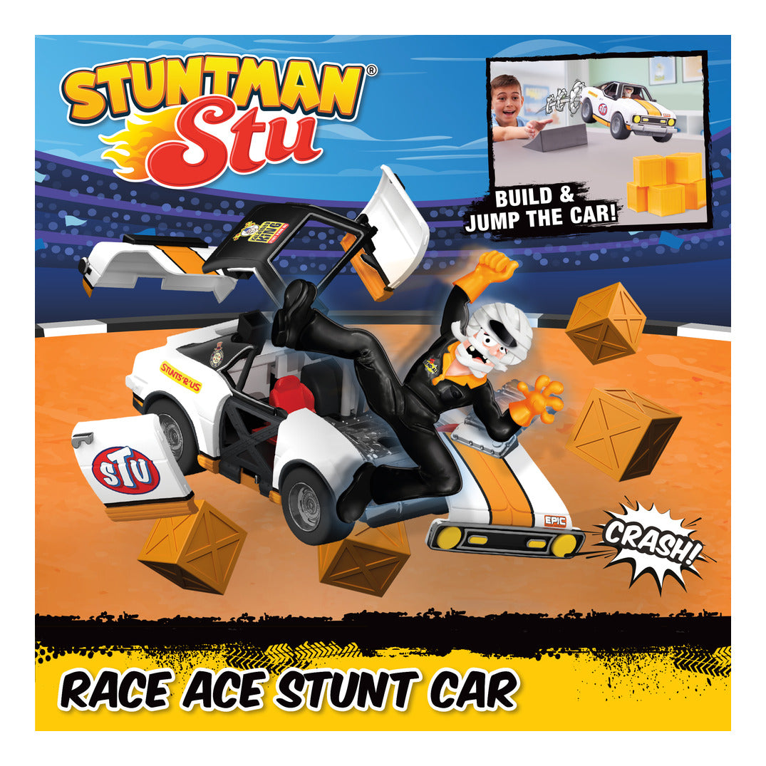 Stuntman Stu Race Ace Break-Apart Stunt Car Set