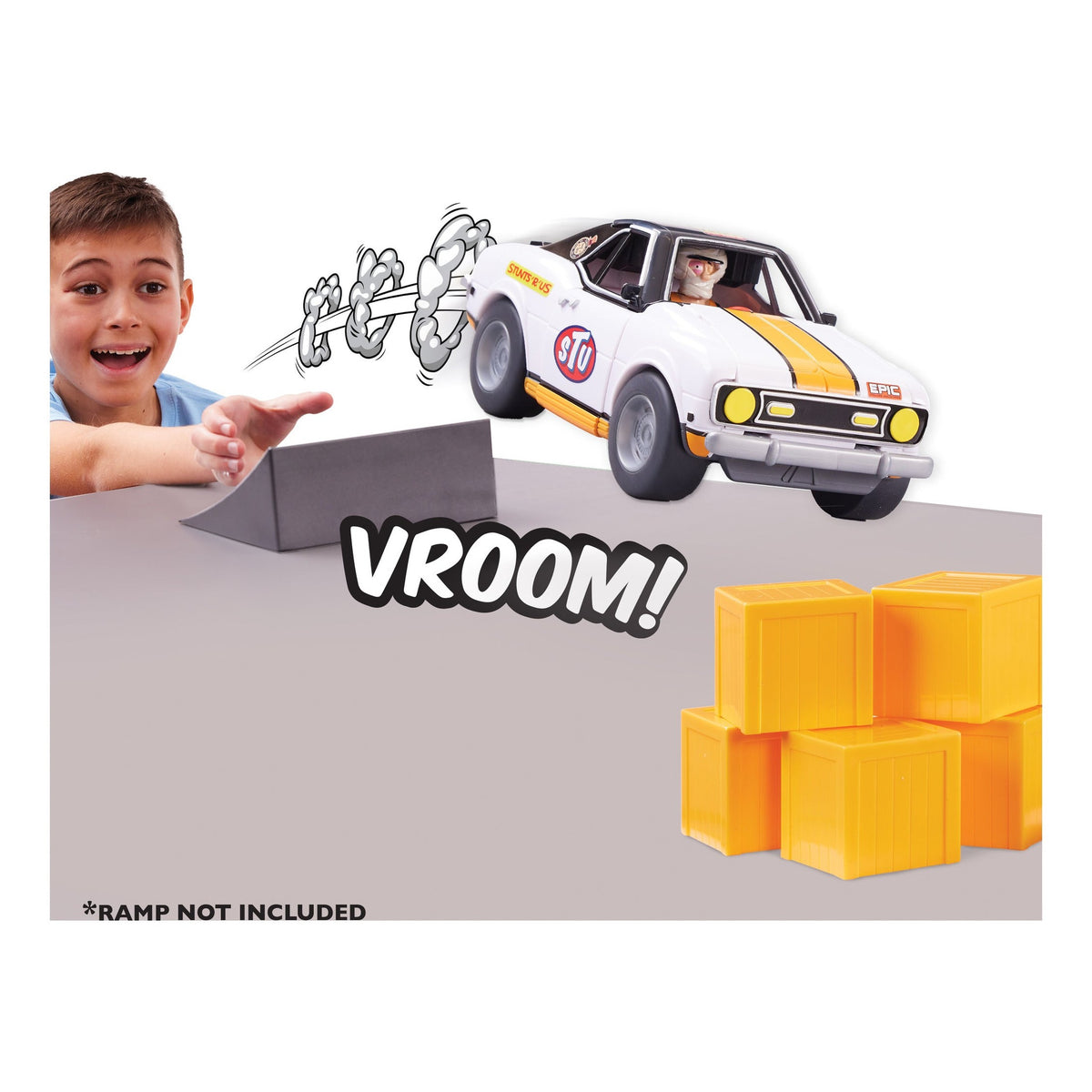 Stuntman Stu Race Ace Break-Apart Stunt Car Set
