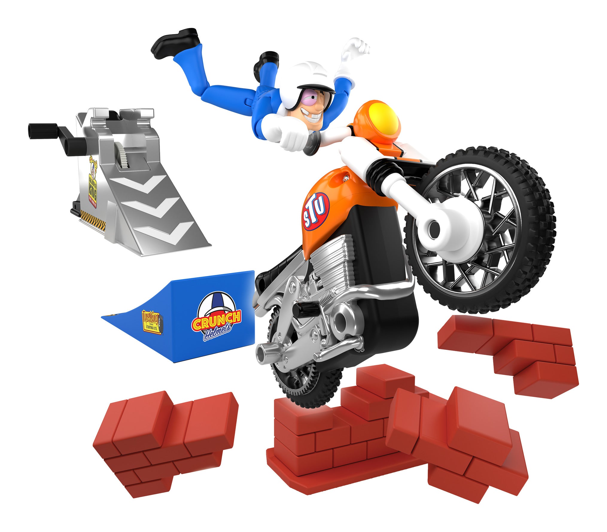 Stuntman Stu Nitro Boost Stunt Bike Stunt Set