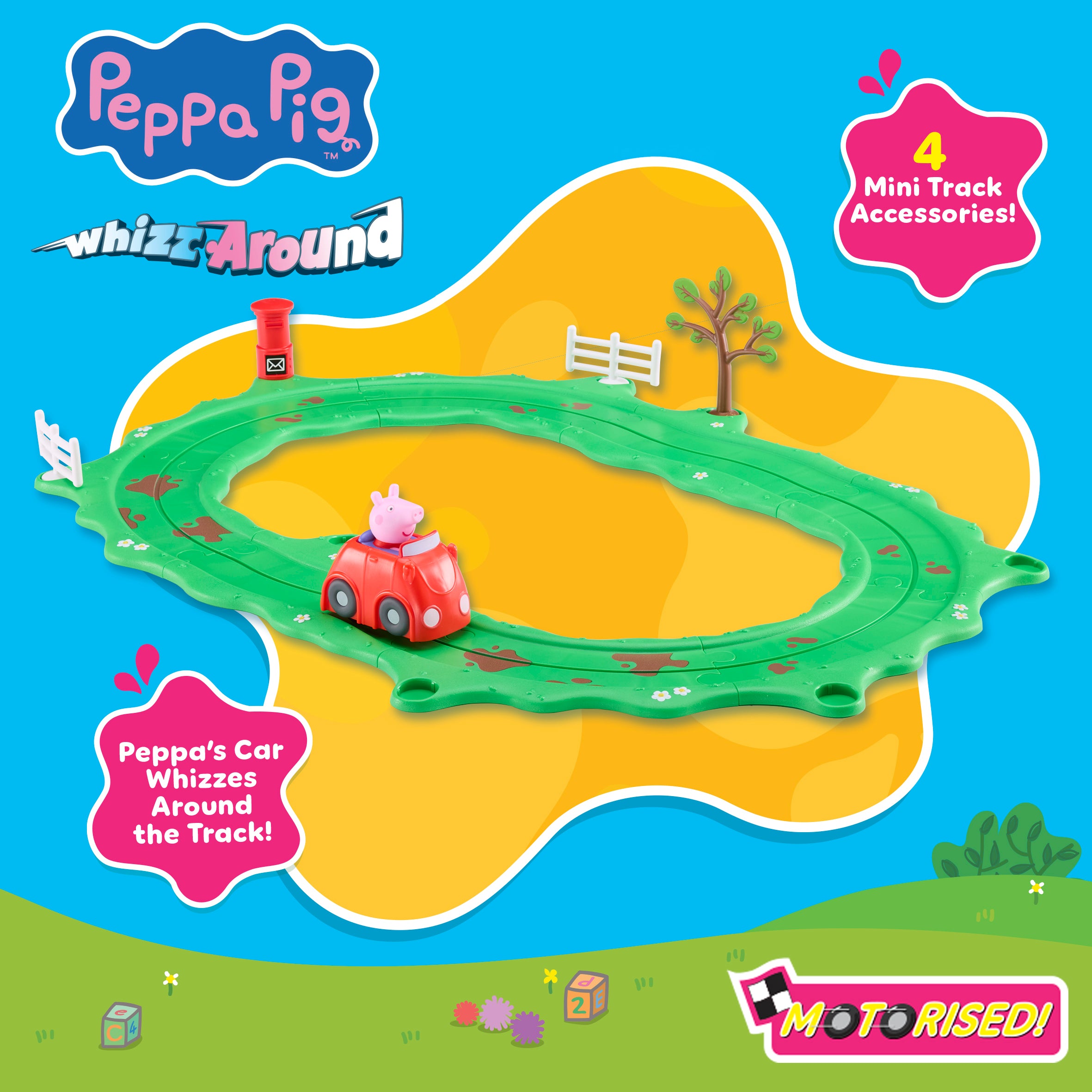 Peppa Pig Whizz Around Little Red Car Set